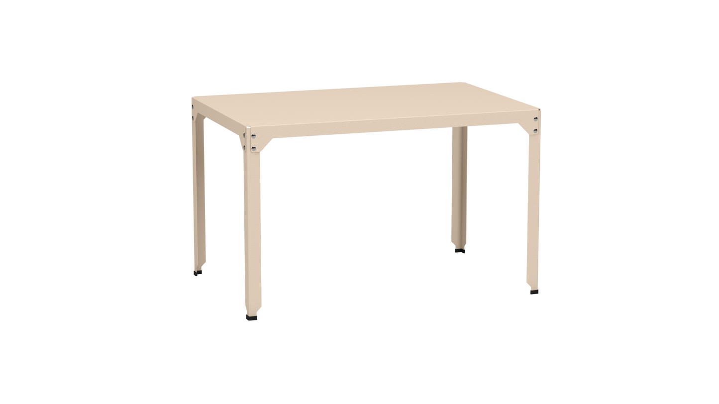 Table rectangulaire en acier galvanisé 121x79cm Hegoa - MATIERE GRISE - La Maison MilanaiseTABLERECTANGLE121HEGOAEggshell 161Sans roulettes