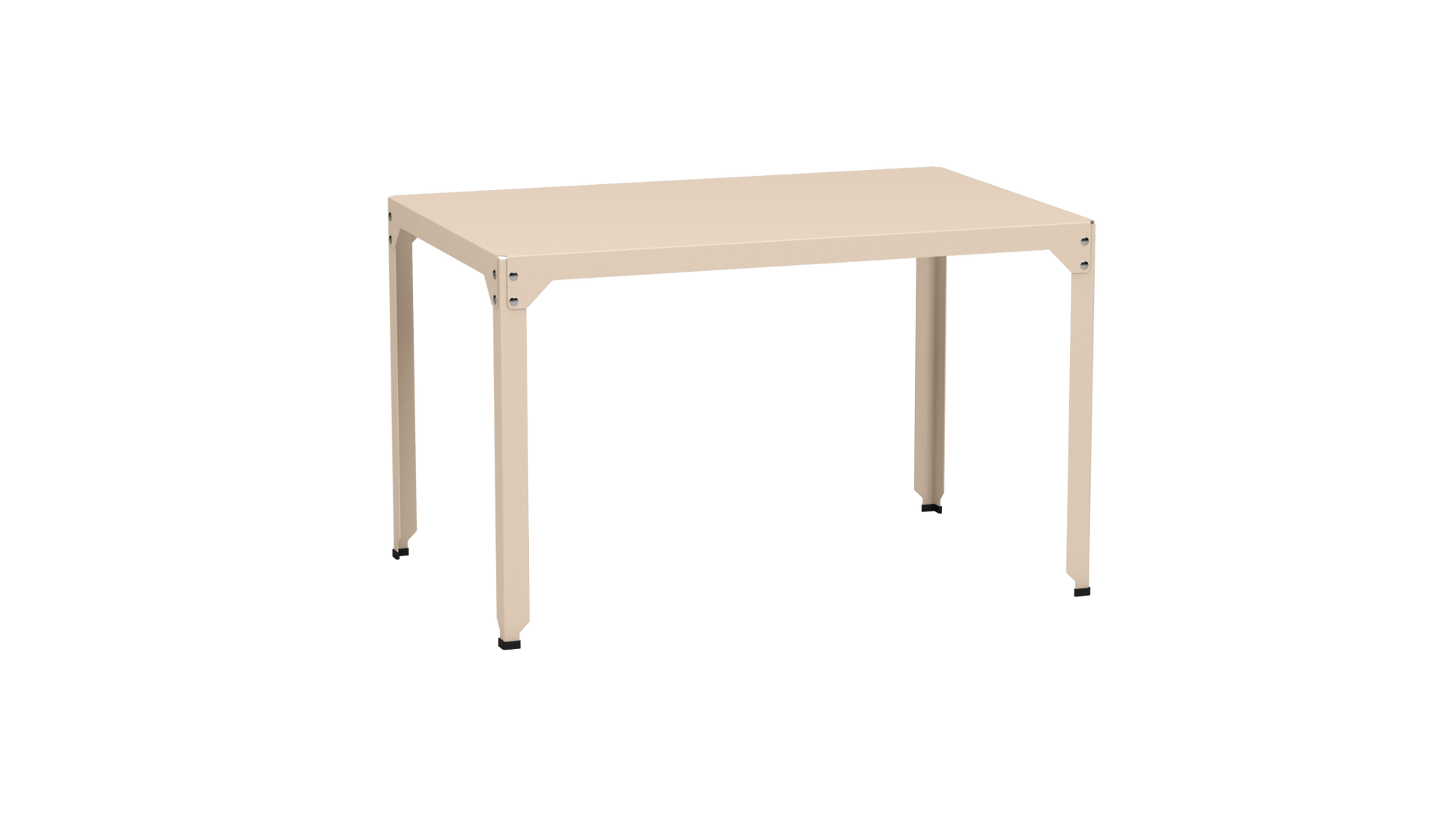 Table rectangulaire en acier galvanisé 121x79cm Hegoa - MATIERE GRISE - La Maison MilanaiseTABLERECTANGLE121HEGOAEggshell 161Sans roulettes