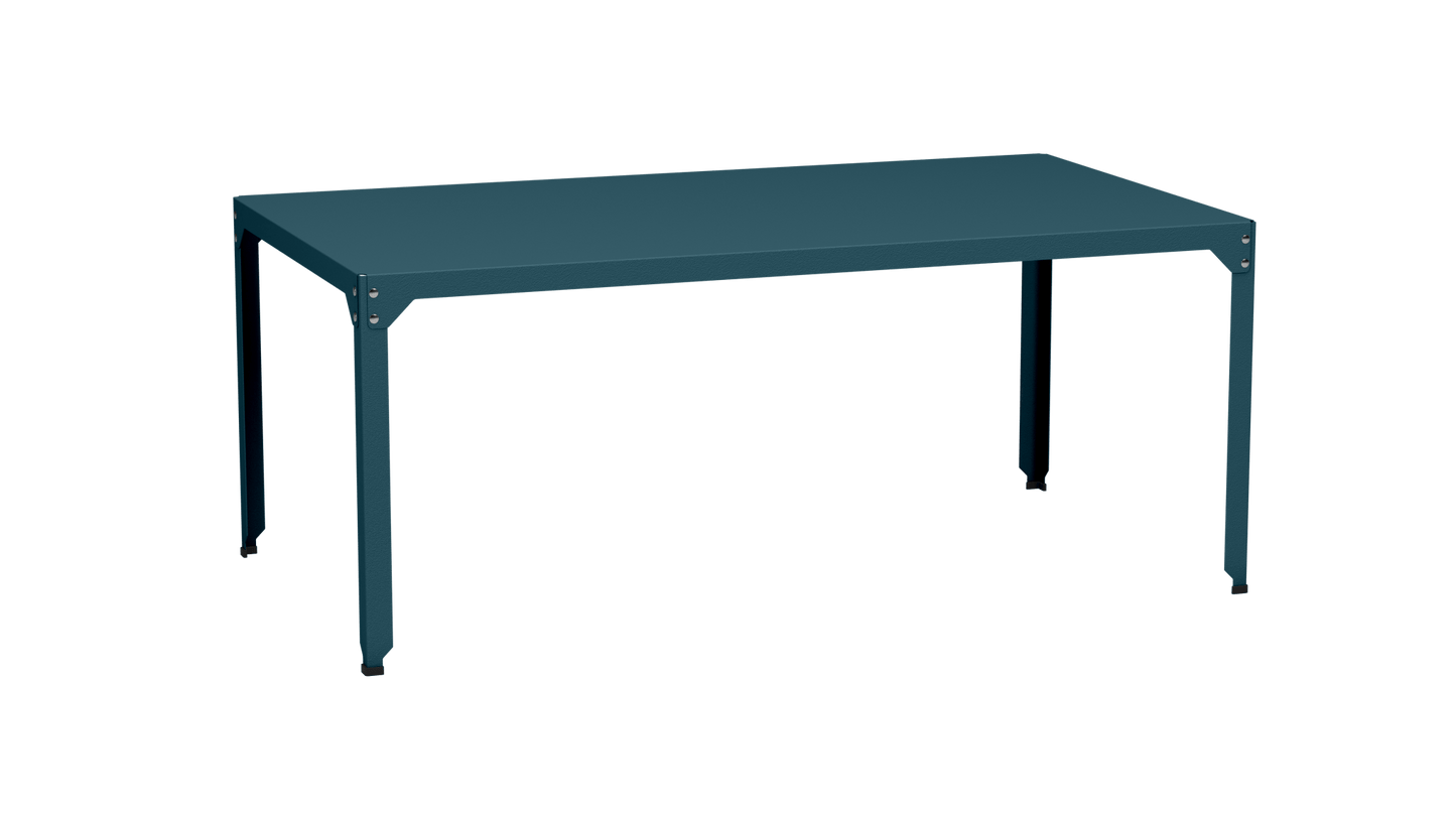 Table rectangulaire en acier galvanisé 180x100cm Hegoa - MATIERE GRISE - La Maison MilanaiseTABLERECTANGLE180HEGOAHoule 116Sans roulettes