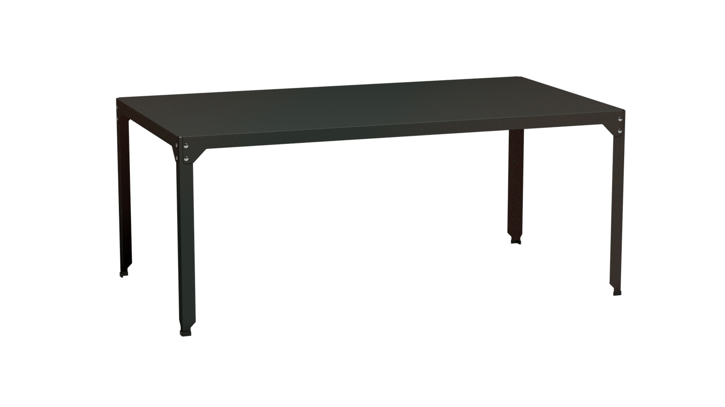 Table rectangulaire en acier galvanisé 180x100cm Hegoa - MATIERE GRISE - La Maison MilanaiseTABLERECTANGLE180HEGOAWinners 223Sans roulettes