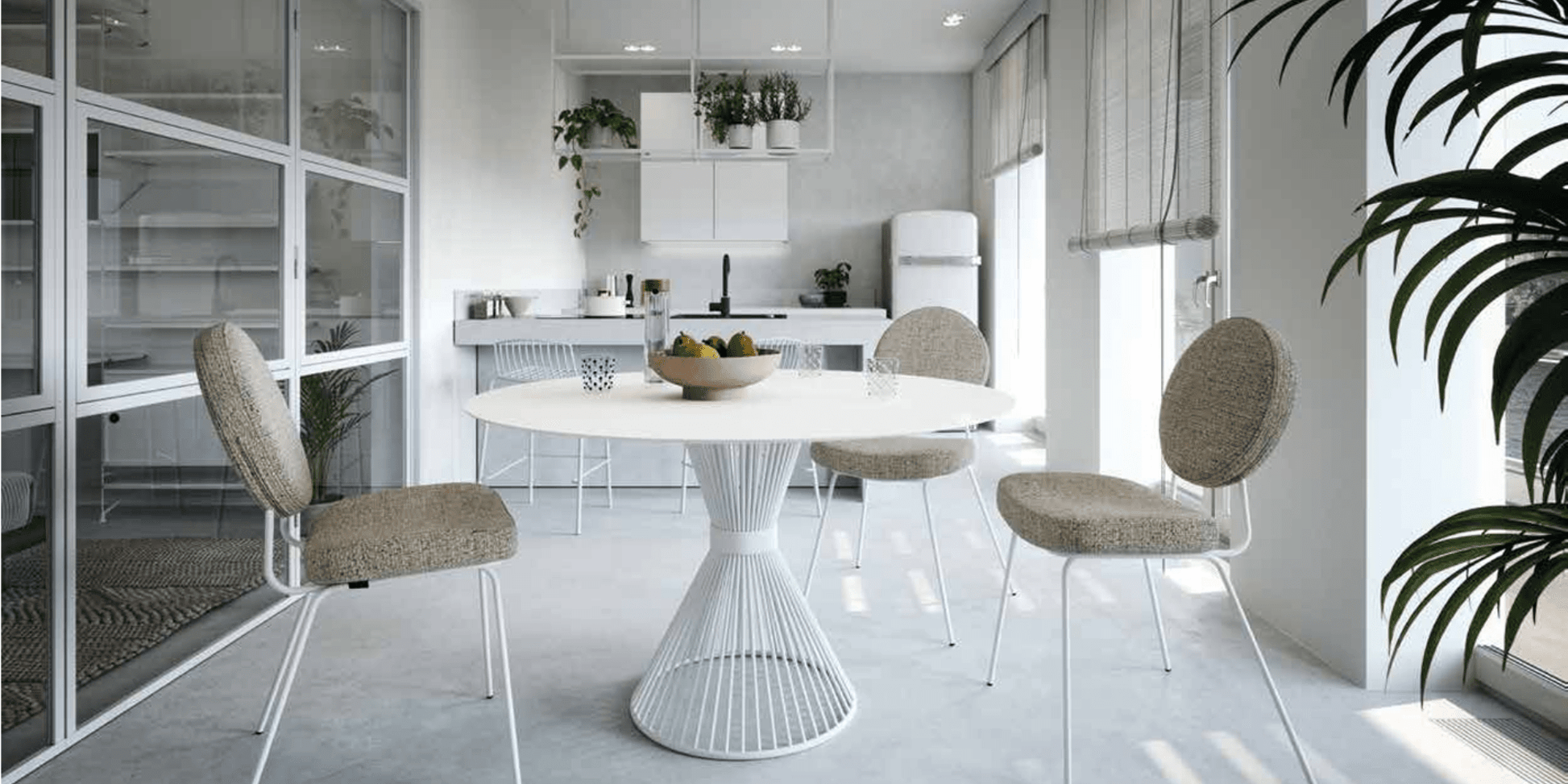Table ronde BAOBAB extérieure – Design italien & couleurs audacieuses – IMPERIAL LINE - La Maison MilanaiseBAOBABEXT4NoirØ120cm