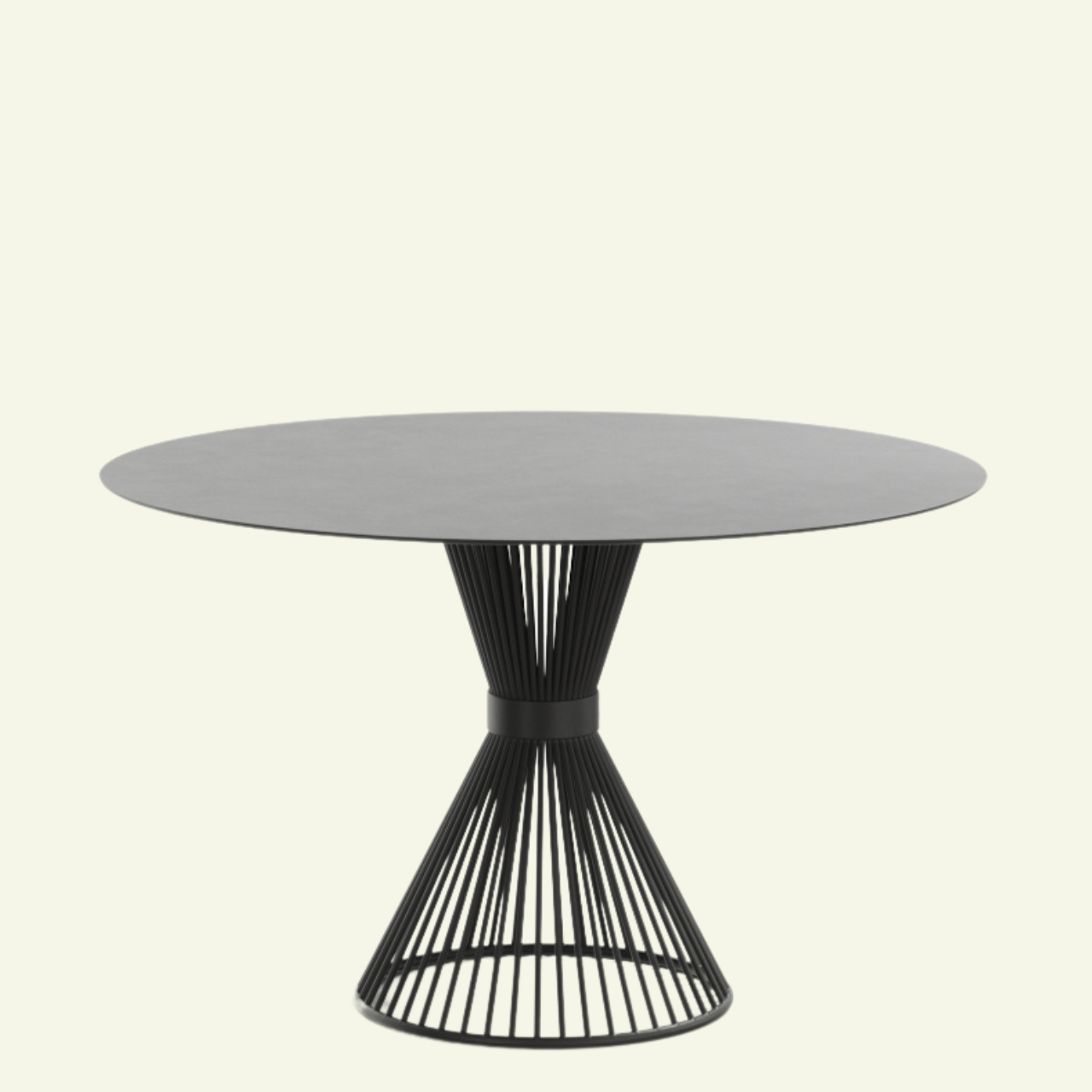 Table ronde BAOBAB extérieure – Design italien & couleurs audacieuses – IMPERIAL LINE - La Maison MilanaiseBAOBABEXT4NoirØ120cm