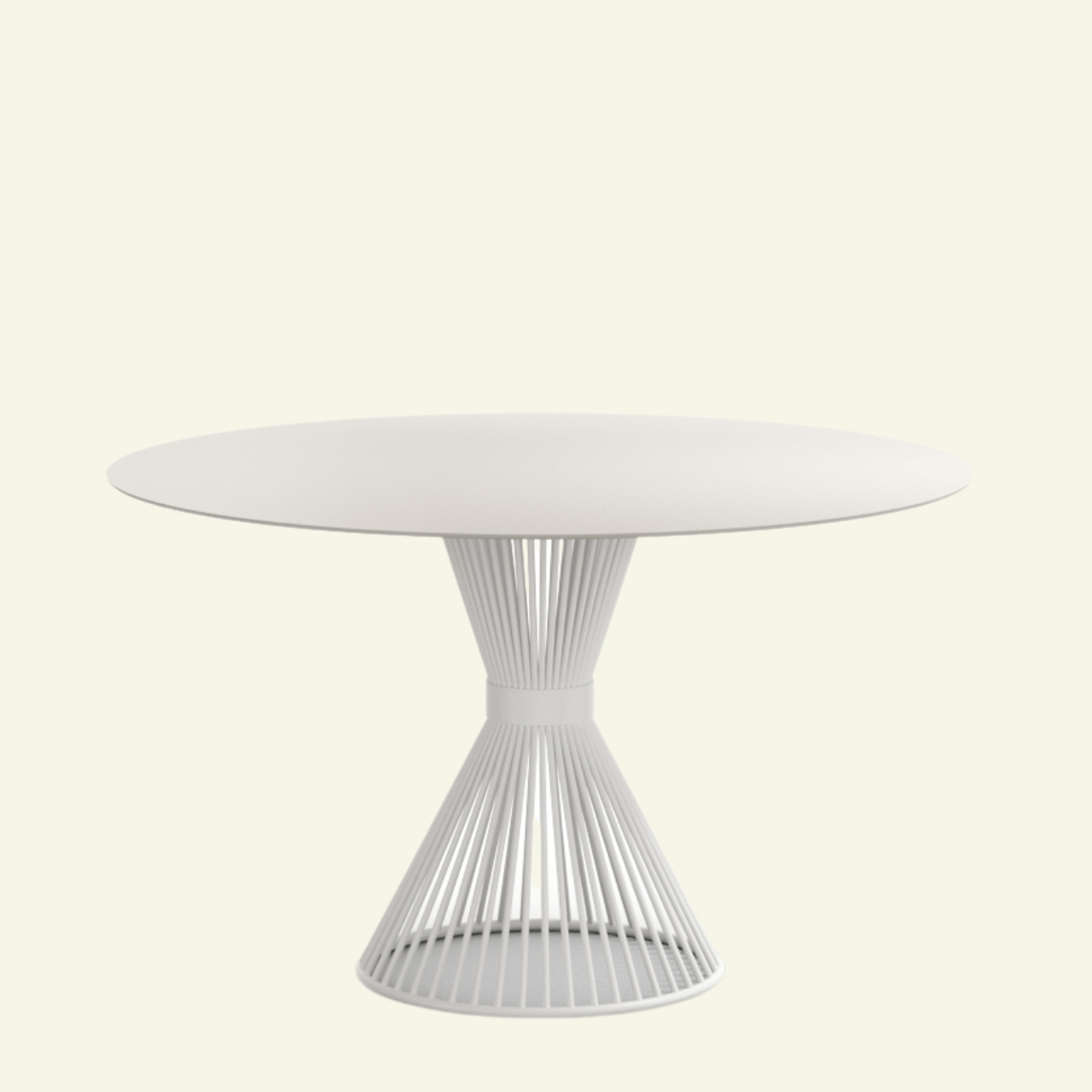 Table ronde BAOBAB extérieure – Design italien & couleurs audacieuses – IMPERIAL LINE - La Maison MilanaiseBAOBABEXT1BlancØ120cm
