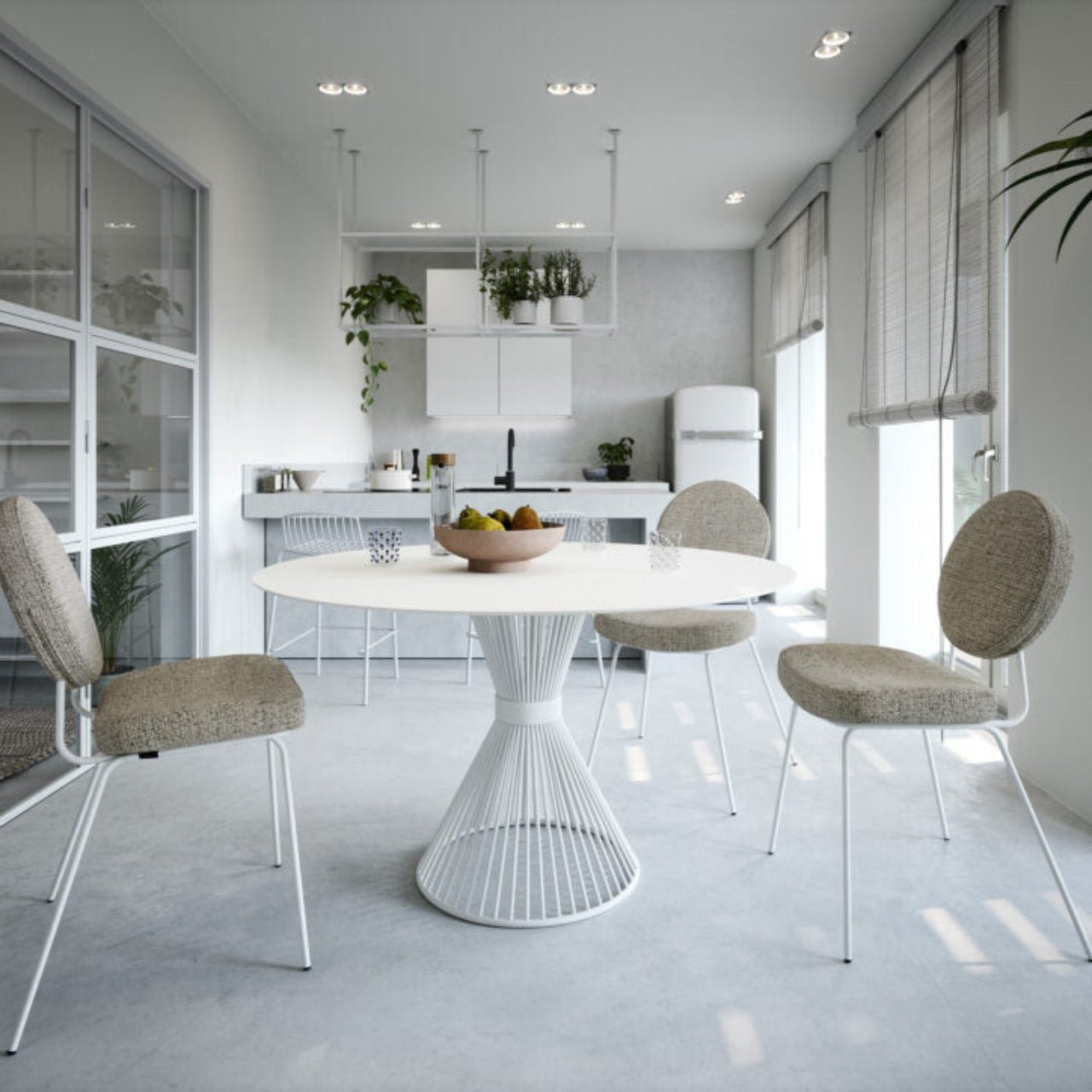 Table ronde BAOBAB extérieure – Design italien & couleurs audacieuses – IMPERIAL LINE - La Maison MilanaiseBAOBABEXT4NoirØ120cm