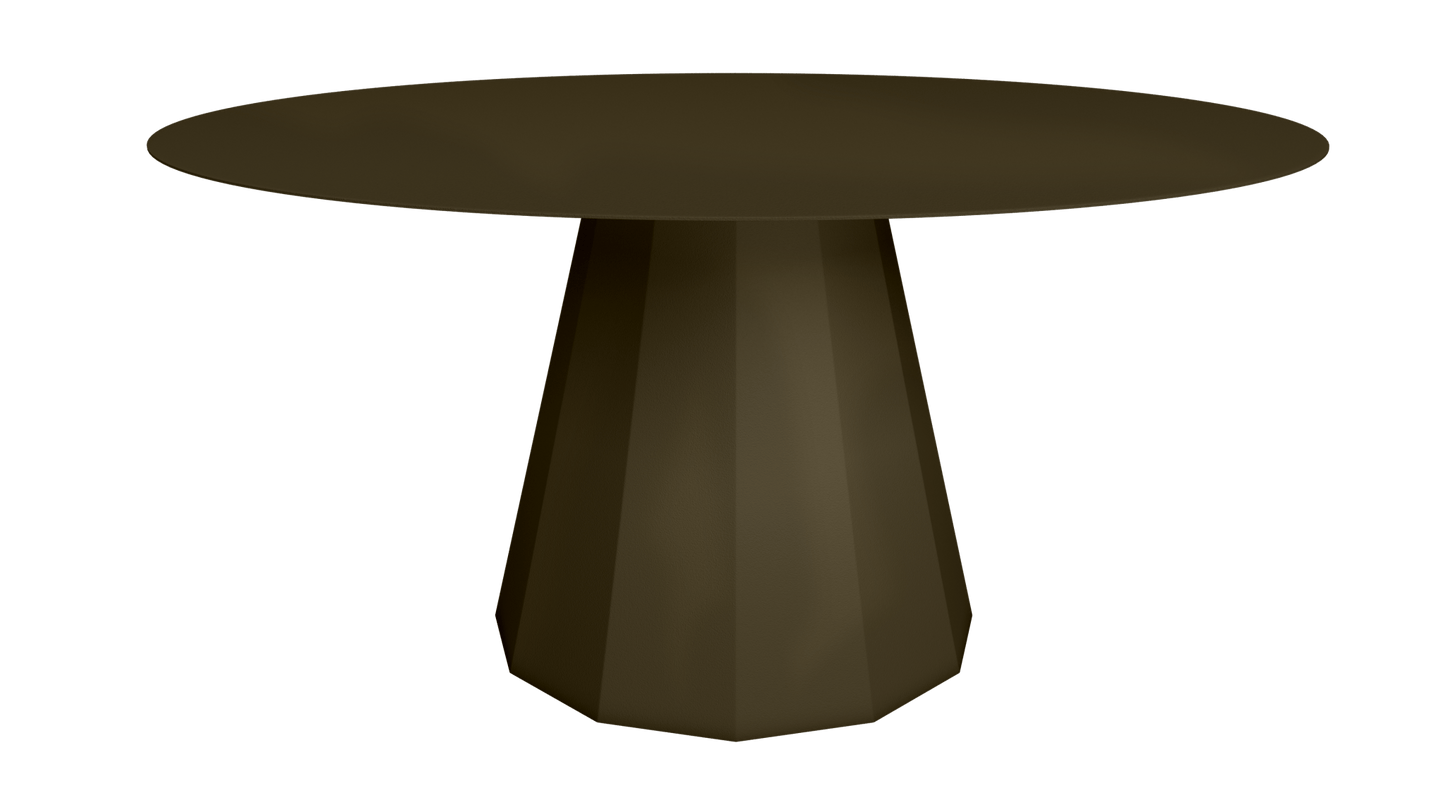 Table ronde en aluminium Ø150m Ankara - MATIERE GRISE - La Maison MilanaiseTABLERONDEANKARAMETALBrut Vernis fumé 241
