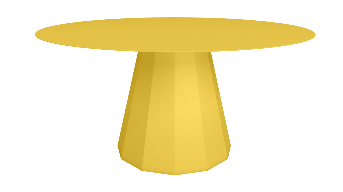 Table ronde en aluminium Ø150m Ankara - MATIERE GRISE - La Maison MilanaiseTABLERONDEANKARAMETALPoussin 014
