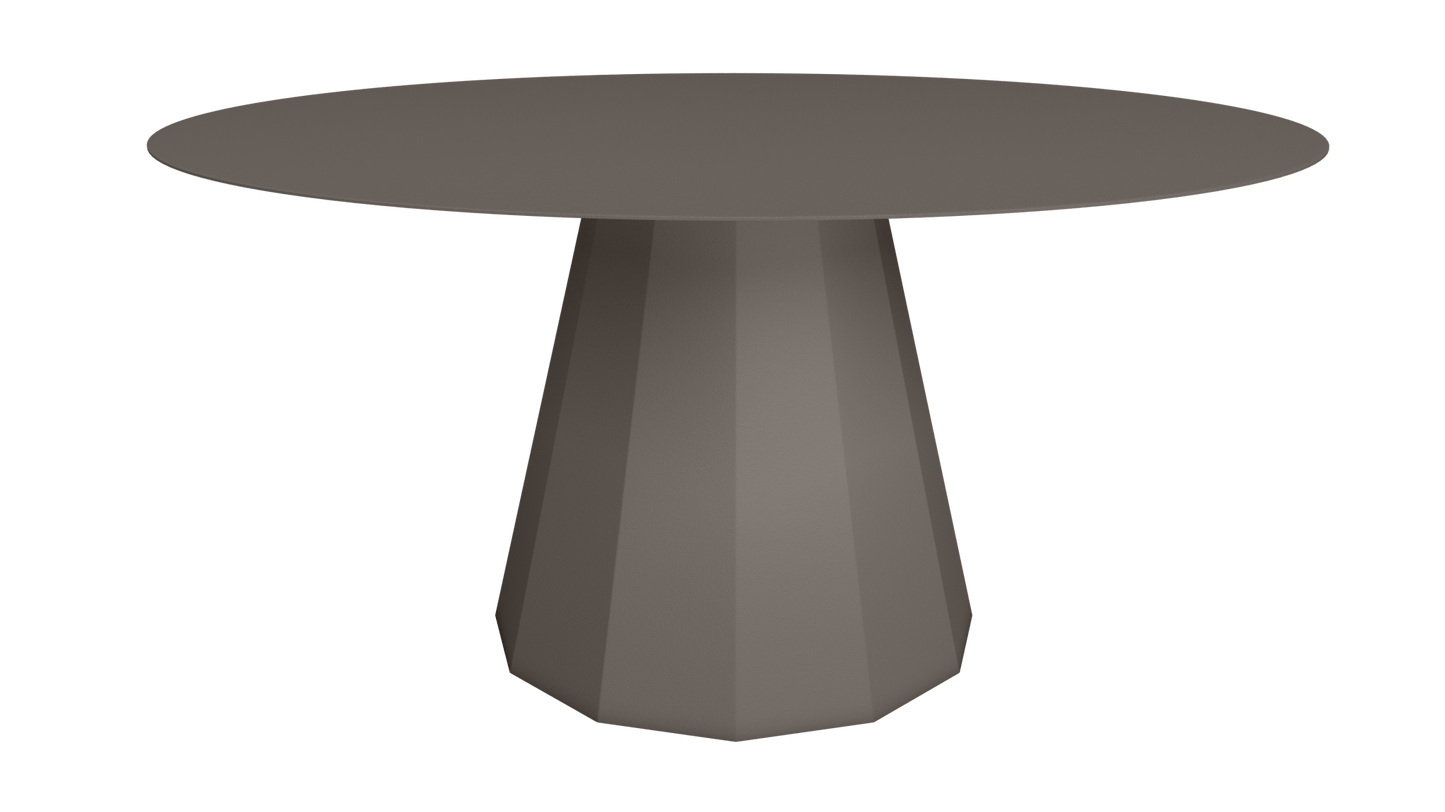 Table ronde en aluminium Ø150m Ankara - MATIERE GRISE - La Maison MilanaiseTABLERONDEANKARAMETALTaupe 192