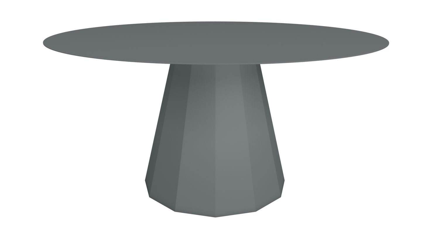 Table ronde en aluminium Ø150m Ankara - MATIERE GRISE - La Maison MilanaiseTABLERONDEANKARAMETALOrage 221