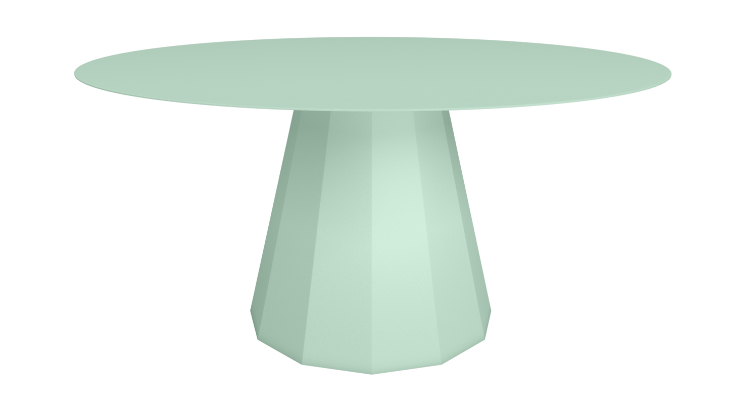 Table ronde en aluminium Ø150m Ankara - MATIERE GRISE - La Maison MilanaiseTABLERONDEANKARAMETALVert d'eau 120