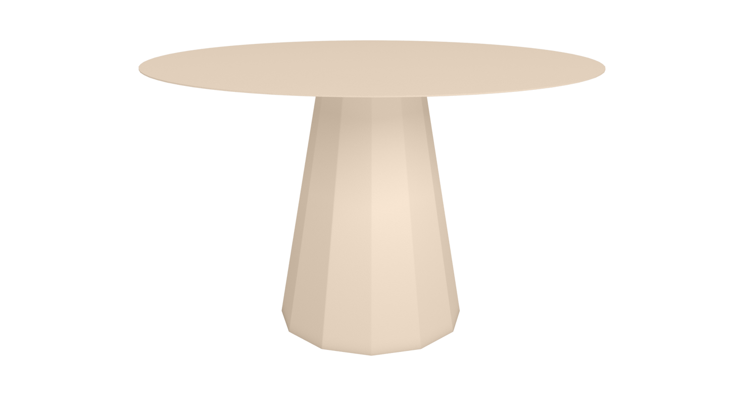 Table ronde en aluminium Ø80cm ou Ø120cm Ankara - MATIERE GRISE - La Maison MilanaiseTABLERONDEANKARAMETALEggshell 161Ø120cm