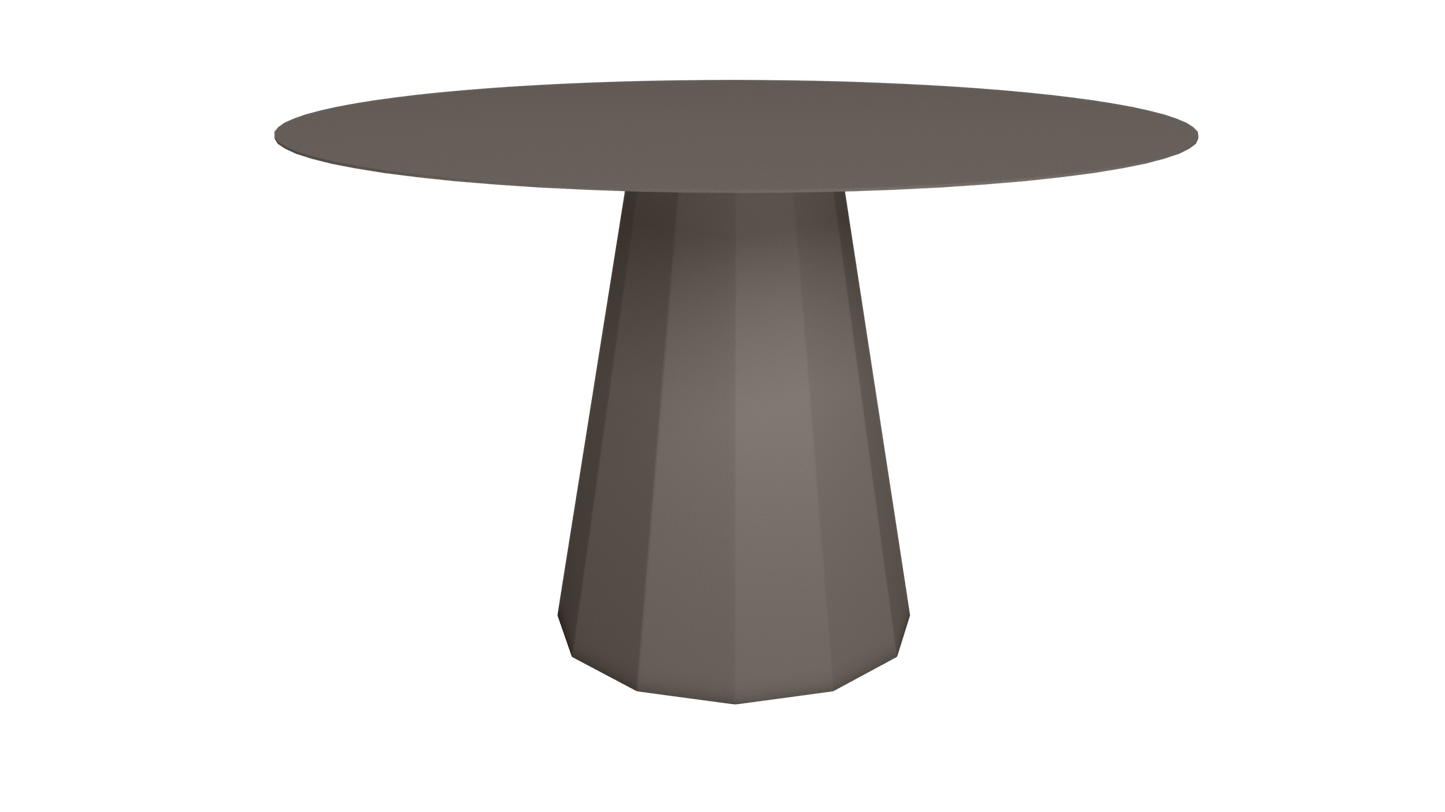 Table ronde en aluminium Ø80cm ou Ø120cm Ankara - MATIERE GRISE - La Maison MilanaiseTABLERONDEANKARAMETALTaupe 192Ø120cm