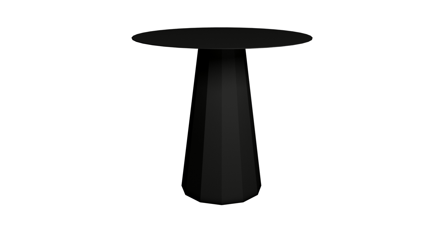 Table ronde en aluminium Ø80cm ou Ø120cm Ankara - MATIERE GRISE - La Maison MilanaiseTABLERONDEANKARAMETALNoir mat 031Ø80cm