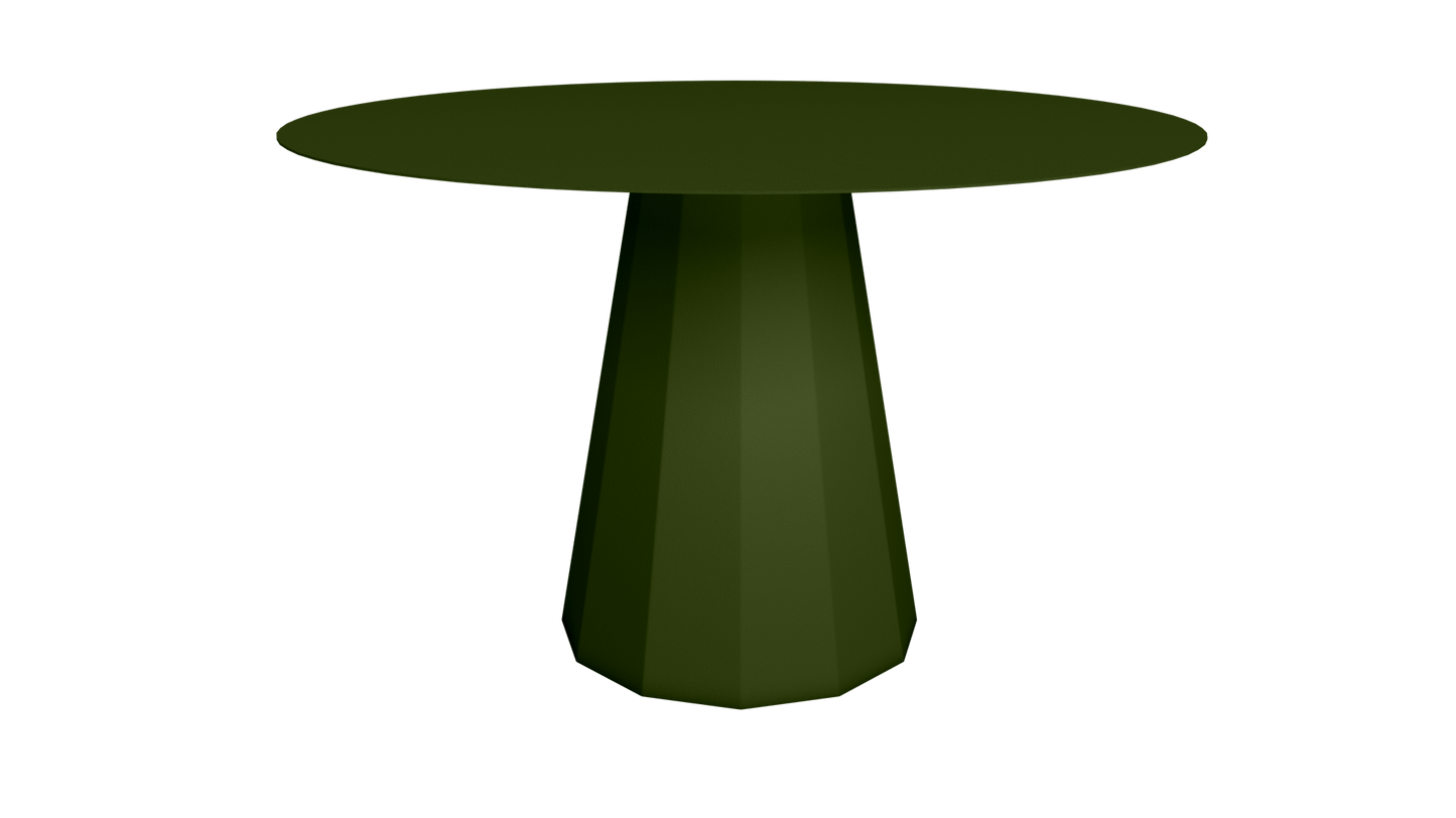 Table ronde en aluminium Ø80cm ou Ø120cm Ankara - MATIERE GRISE - La Maison MilanaiseTABLERONDEANKARAMETALKaki 122Ø120cm