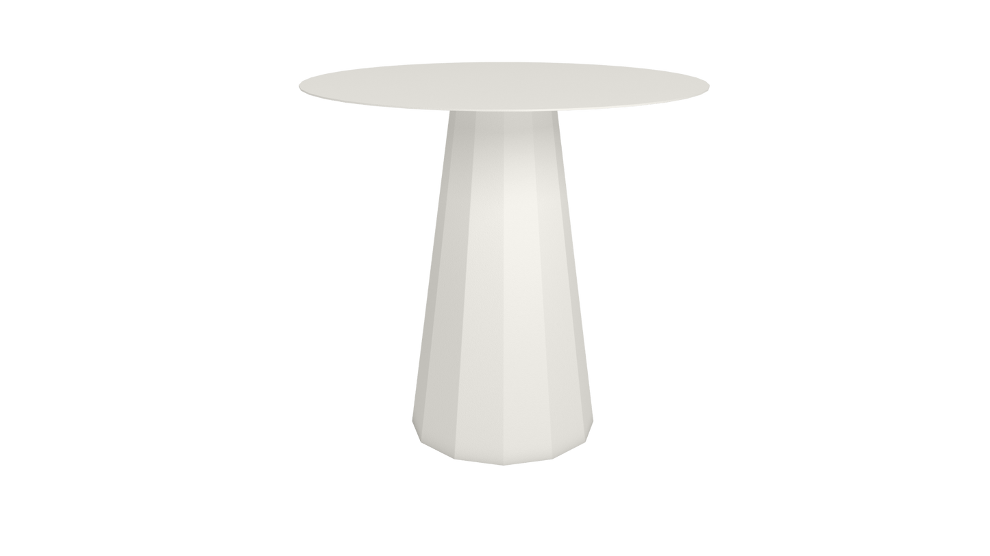 Table ronde en aluminium Ø80cm ou Ø120cm Ankara - MATIERE GRISE - La Maison MilanaiseTABLERONDEANKARAMETALCraie 023Ø80cm