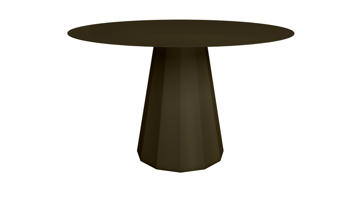 Table ronde en aluminium Ø80cm ou Ø120cm Ankara - MATIERE GRISE - La Maison MilanaiseTABLERONDEANKARAMETALBrut Vernis fumé 241Ø120cm