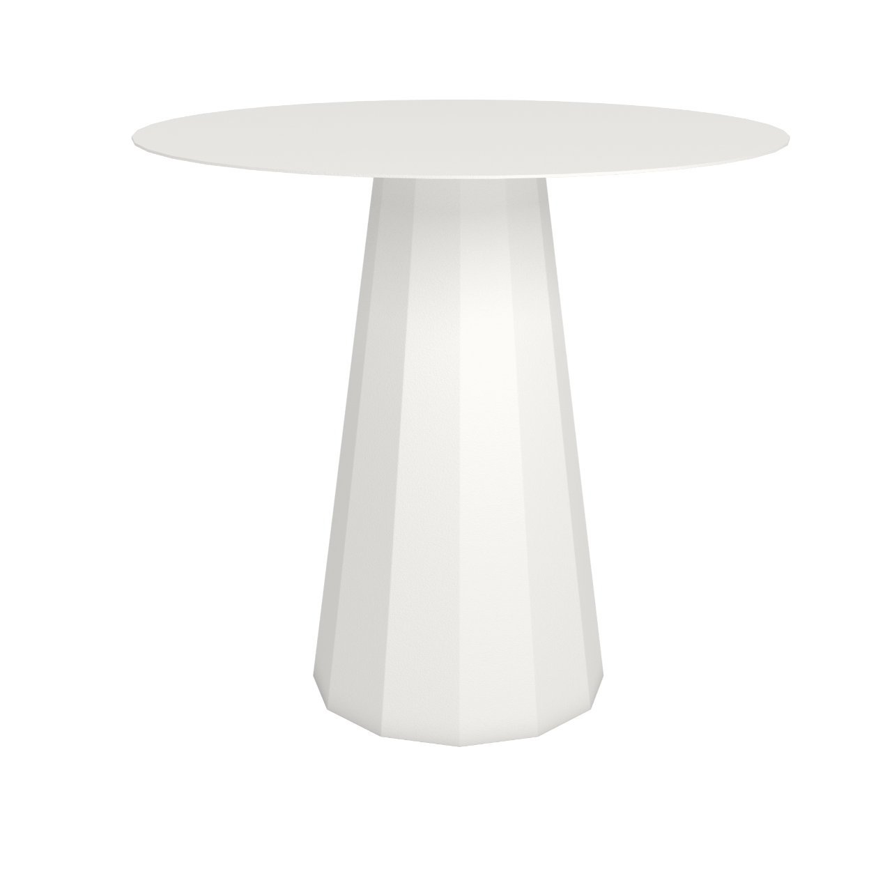Table ronde en aluminium Ø80cm ou Ø120cm Ankara - MATIERE GRISE - La Maison MilanaiseTABLERONDEANKARAMETALBlanc 001Ø80cm