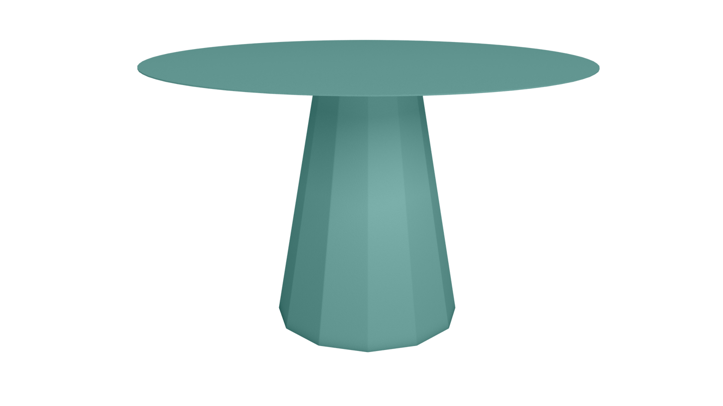 Table ronde en aluminium Ø80cm ou Ø120cm Ankara - MATIERE GRISE - La Maison MilanaiseTABLERONDEANKARAMETALCeladon 006Ø120cm