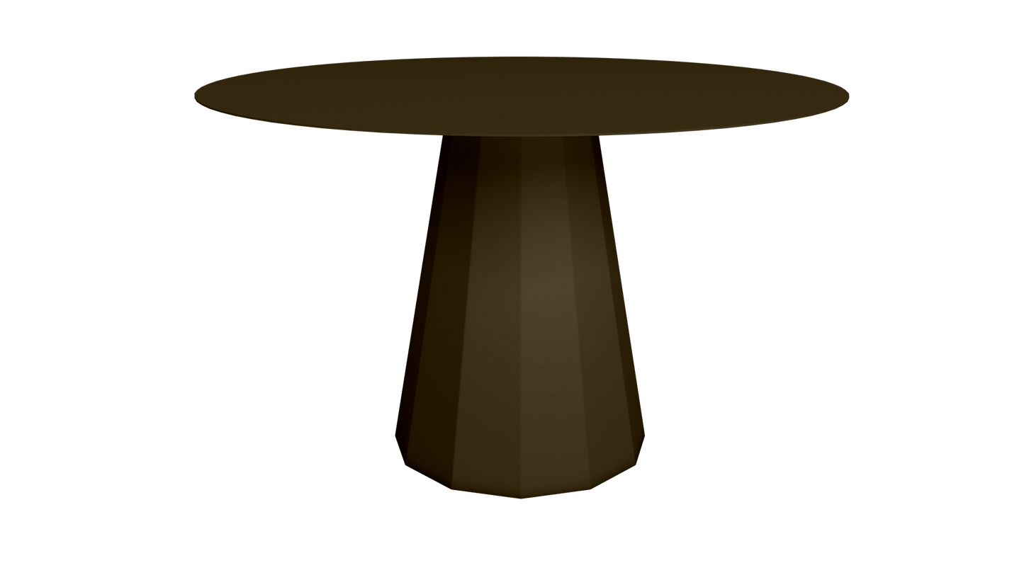 Table ronde en aluminium Ø80cm ou Ø120cm Ankara - MATIERE GRISE - La Maison MilanaiseTABLERONDEANKARAMETALBronze 181Ø120cm