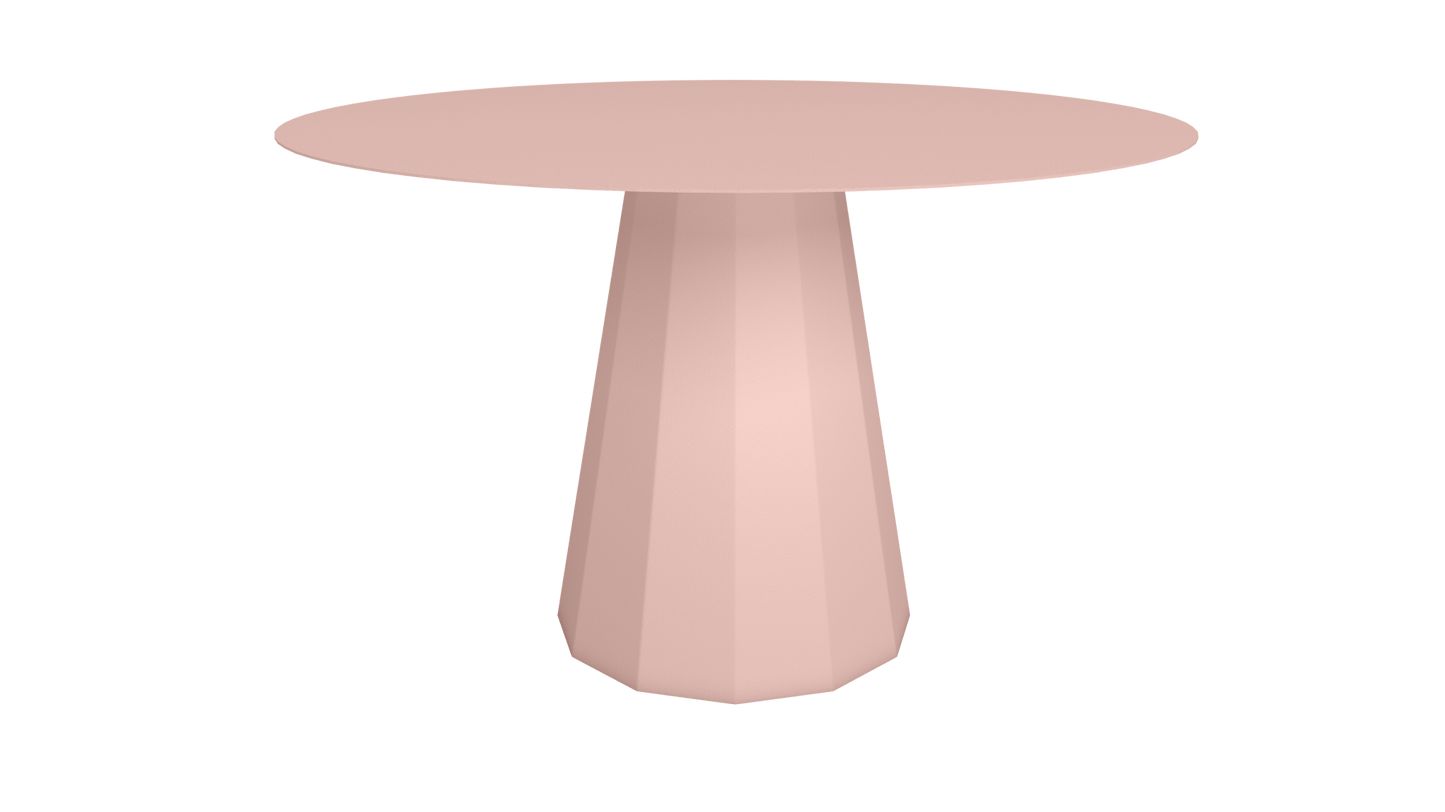 Table ronde en aluminium Ø80cm ou Ø120cm Ankara - MATIERE GRISE - La Maison MilanaiseTABLERONDEANKARAMETALBaby pink 162Ø120cm