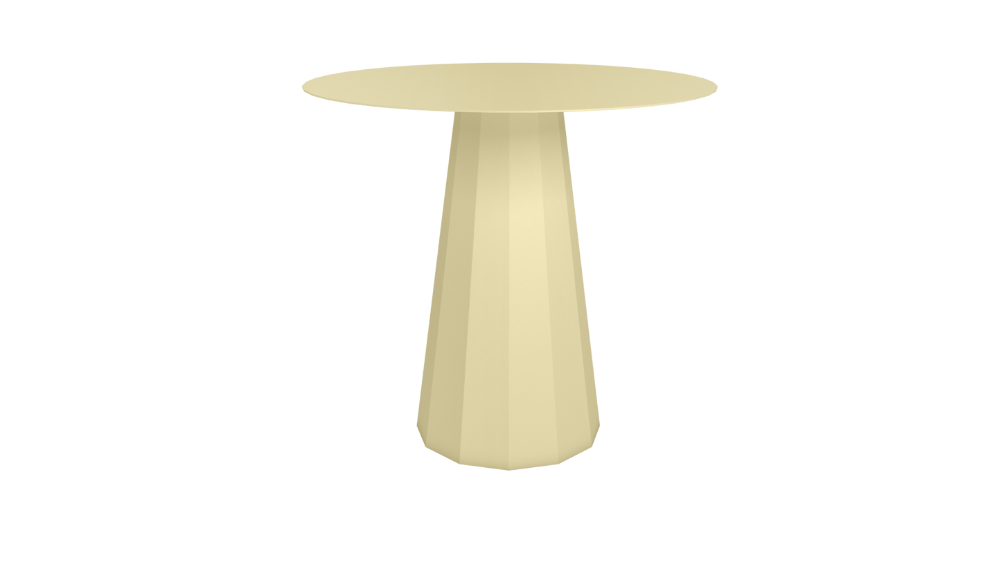 Table ronde en aluminium Ø80cm ou Ø120cm Ankara - MATIERE GRISE - La Maison MilanaiseTABLERONDEANKARAMETALChampagne 231Ø80cm
