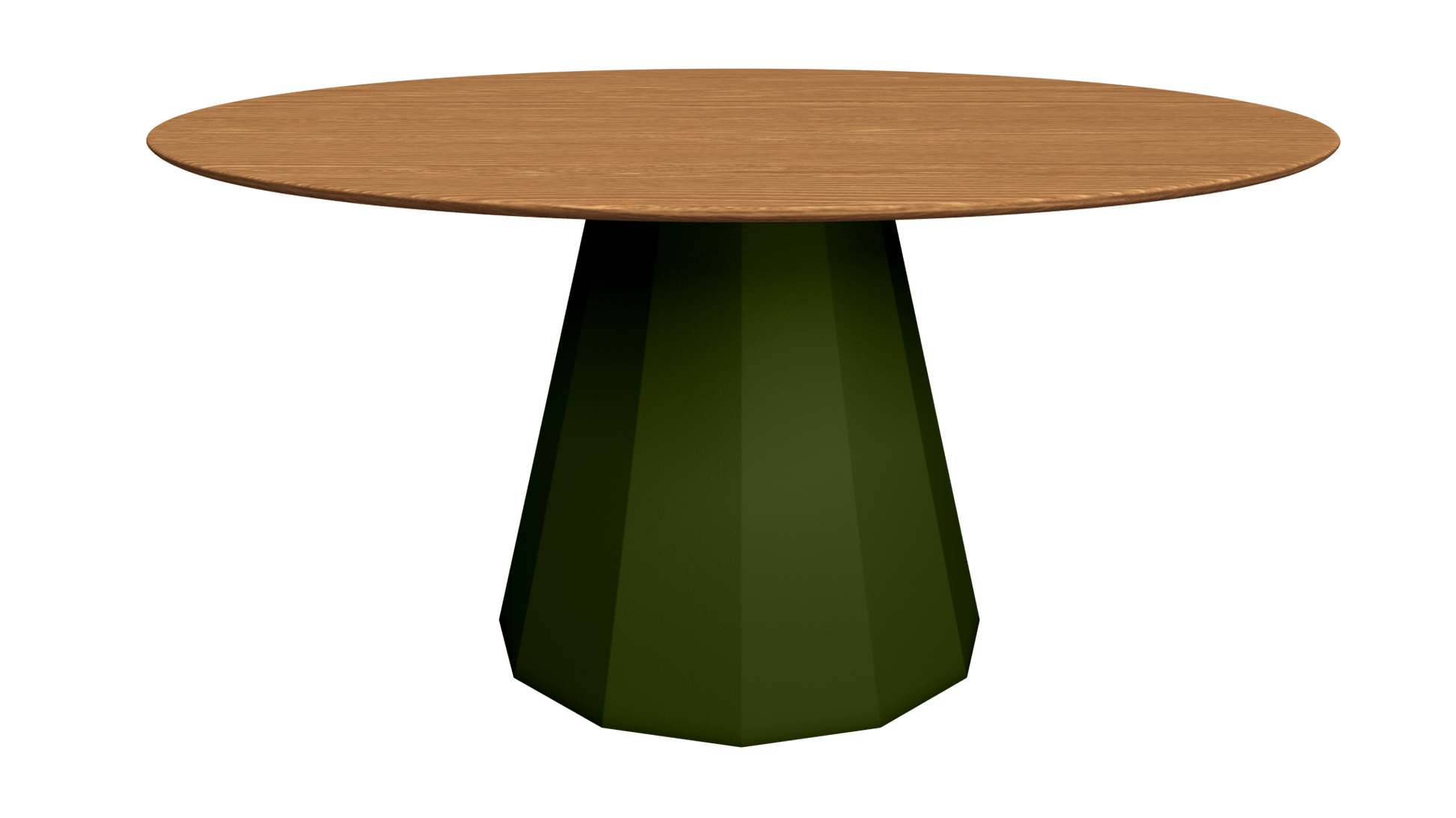 Table ronde en bois avec pied conique en métal Ø150cm Ankara - MATIÈRE GRISE - La Maison MilanaiseTABLERONDEANKARA150METALBOISOlive 121