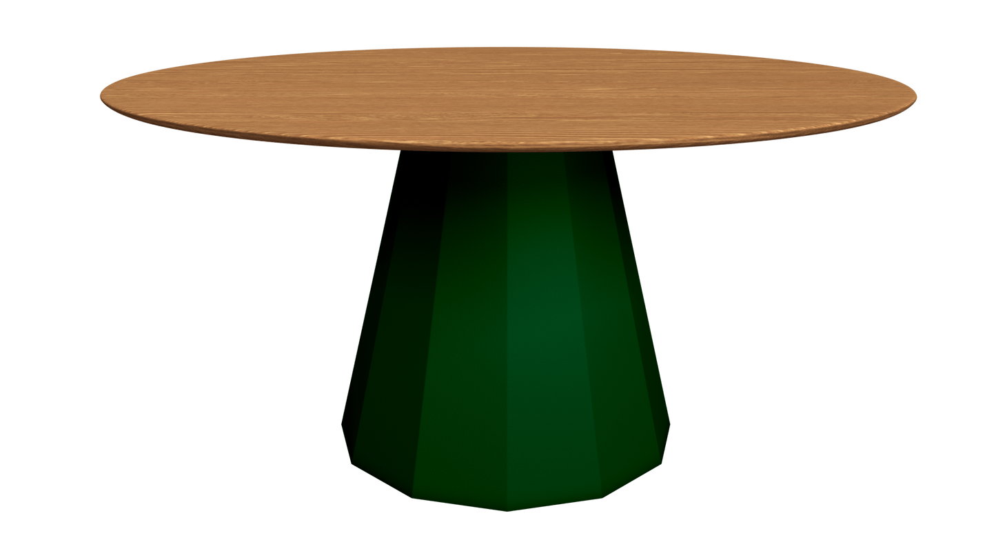 Table ronde en bois avec pied conique en métal Ø150cm Ankara - MATIÈRE GRISE - La Maison MilanaiseTABLERONDEANKARA150METALBOISOlive 121