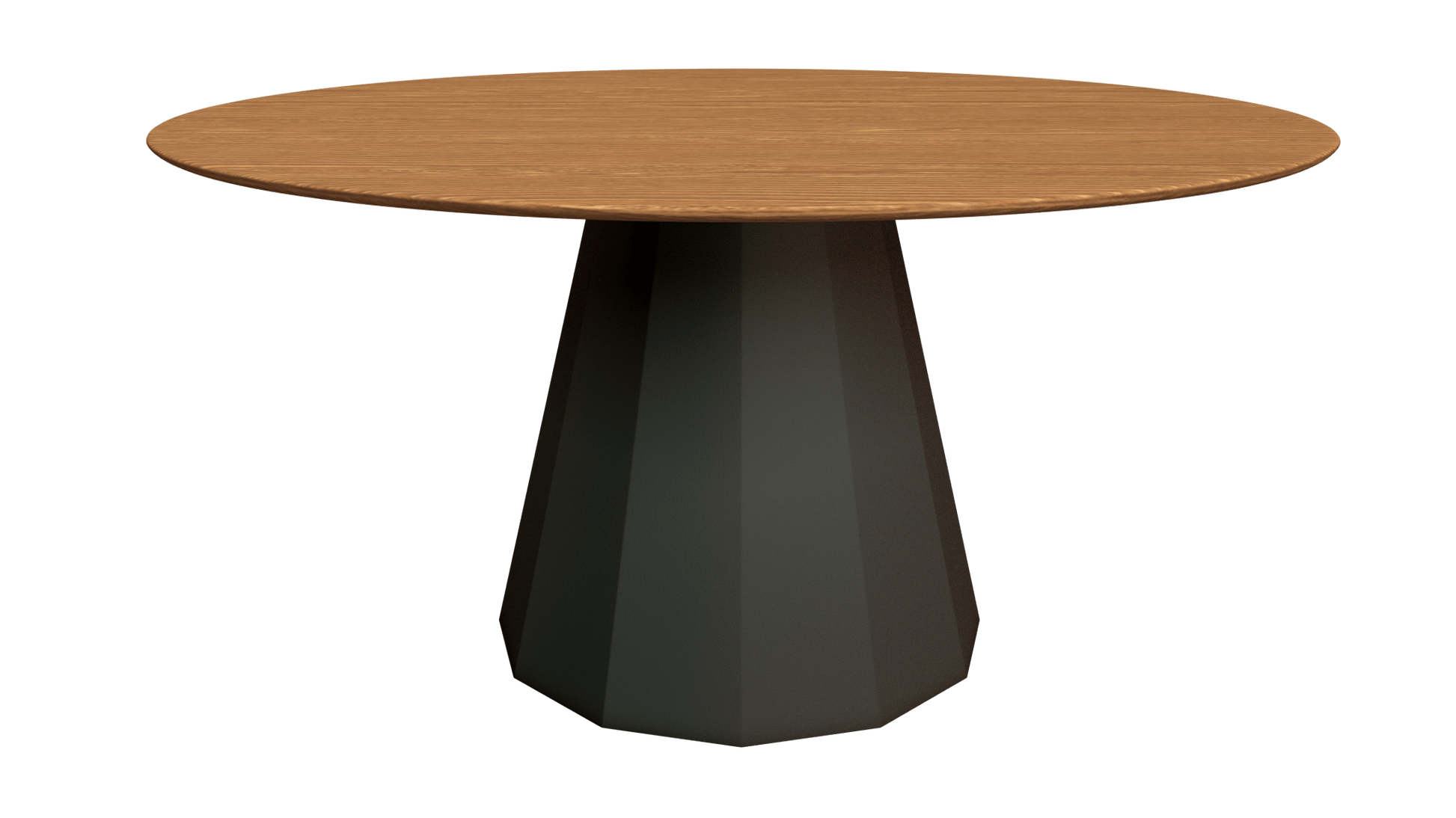 Table ronde en bois avec pied conique en métal Ø150cm Ankara - MATIÈRE GRISE - La Maison MilanaiseTABLERONDEANKARA150METALBOISAnthracite 222