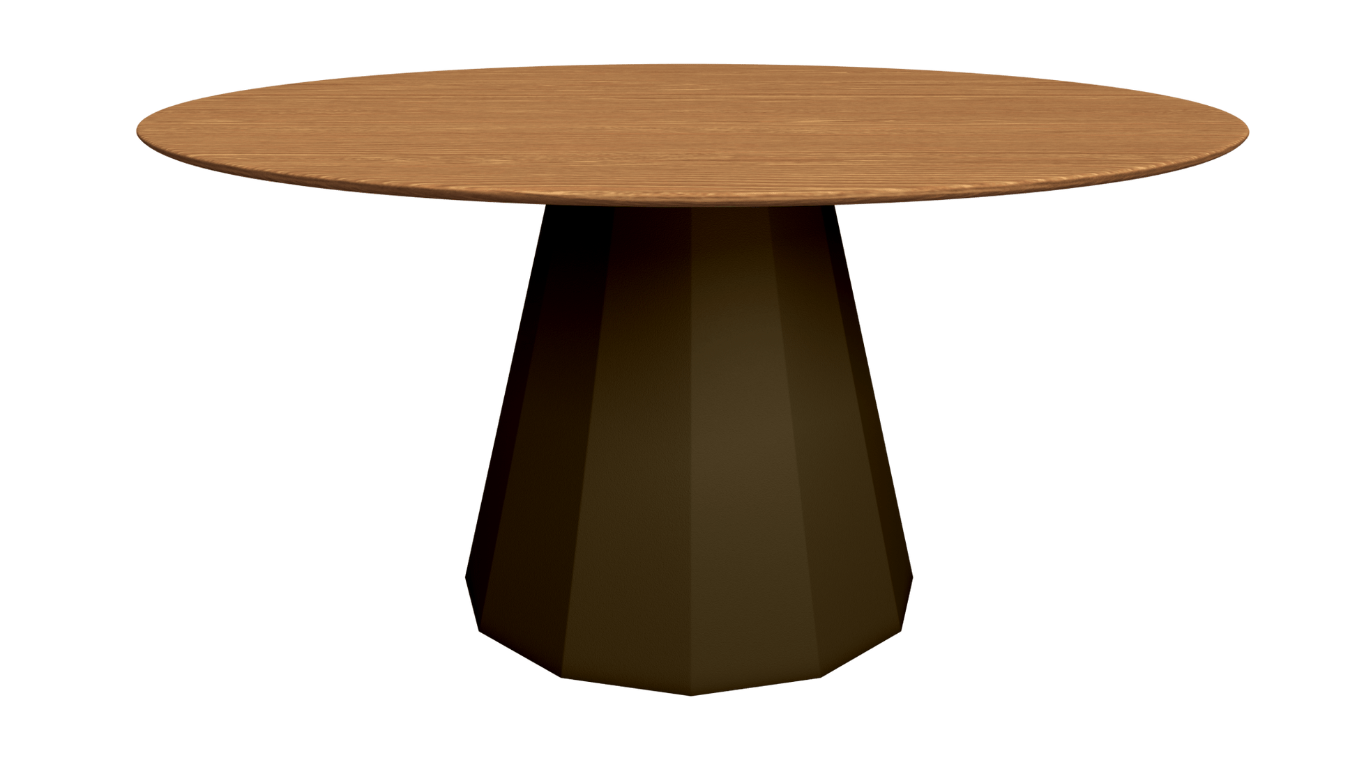 Table ronde en bois avec pied conique en métal Ø150cm Ankara - MATIÈRE GRISE - La Maison MilanaiseTABLERONDEANKARA150METALBOISUltra Violet 172