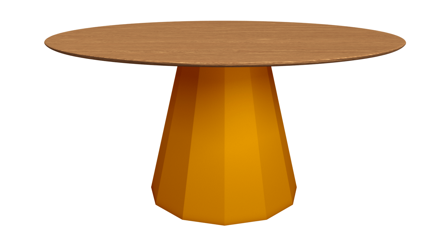 Table ronde en bois avec pied conique en métal Ø150cm Ankara - MATIÈRE GRISE - La Maison MilanaiseTABLERONDEANKARA150METALBOISOlive 121
