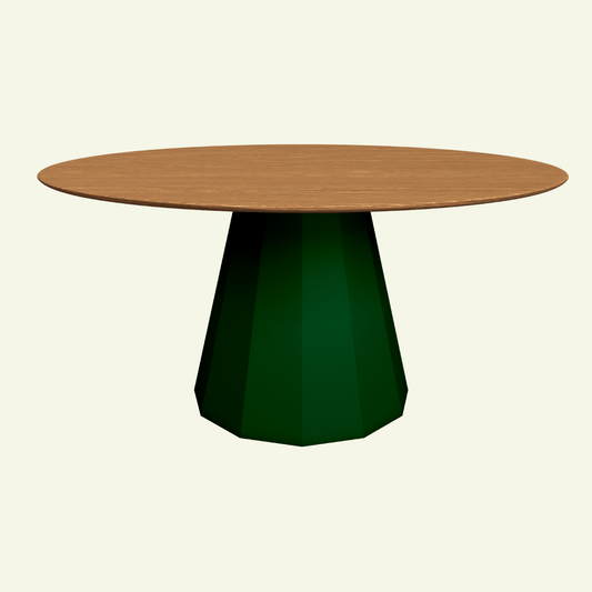 Table ronde en bois avec pied conique en métal Ø150cm Ankara - MATIÈRE GRISE - La Maison MilanaiseTABLERONDEANKARA150METALBOISEggshell 161