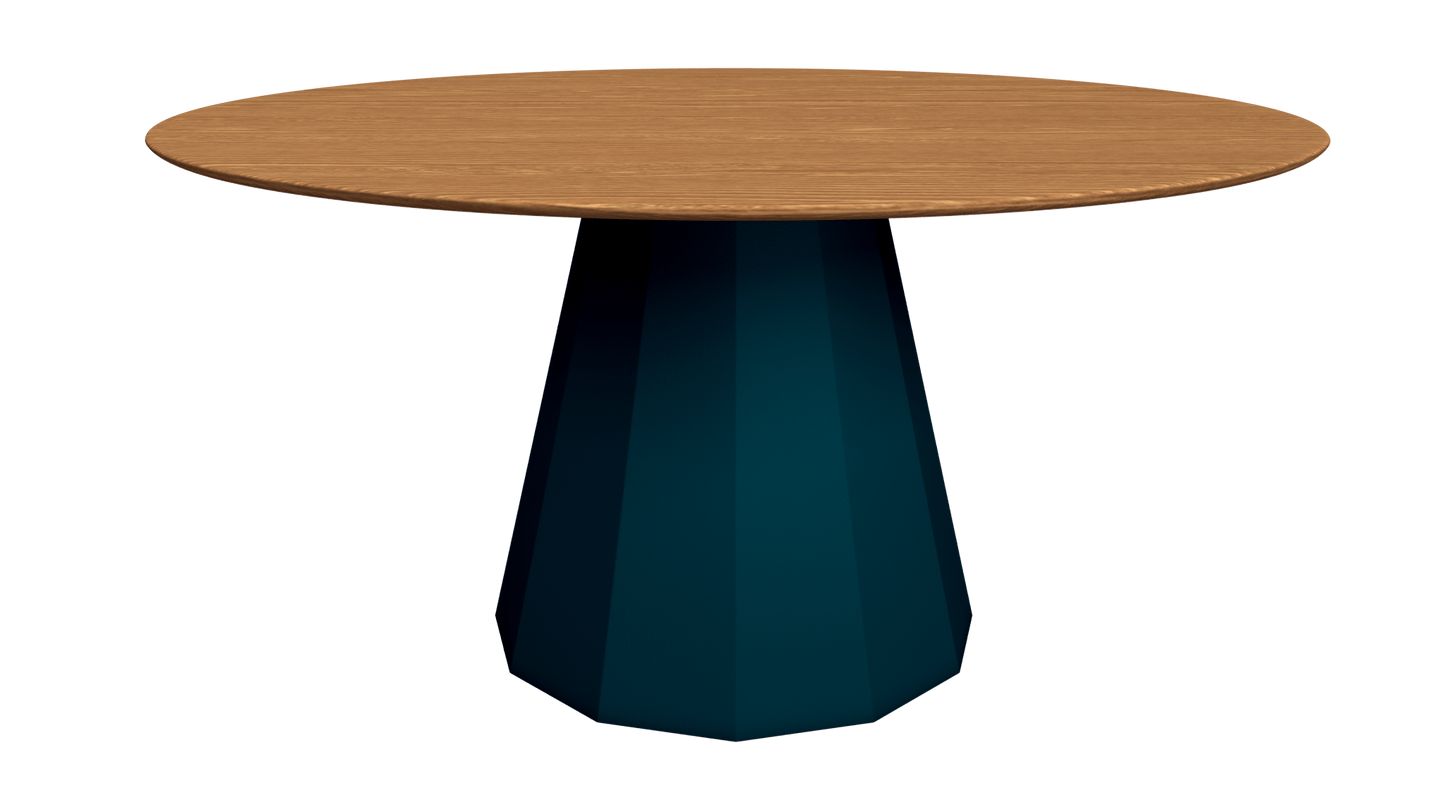 Table ronde en bois avec pied conique en métal Ø150cm Ankara - MATIÈRE GRISE - La Maison MilanaiseTABLERONDEANKARA150METALBOISCanard 115