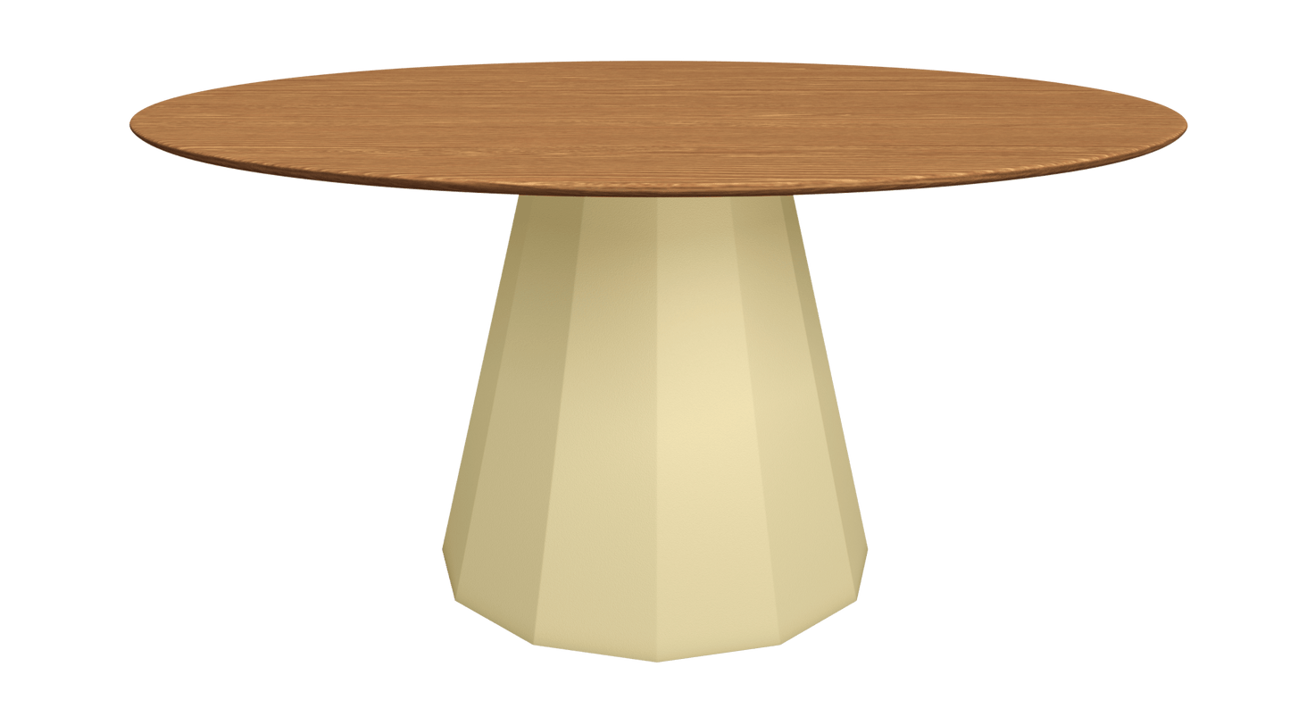 Table ronde en bois avec pied conique en métal Ø150cm Ankara - MATIÈRE GRISE - La Maison MilanaiseTABLERONDEANKARA150METALBOISAnthracite 222