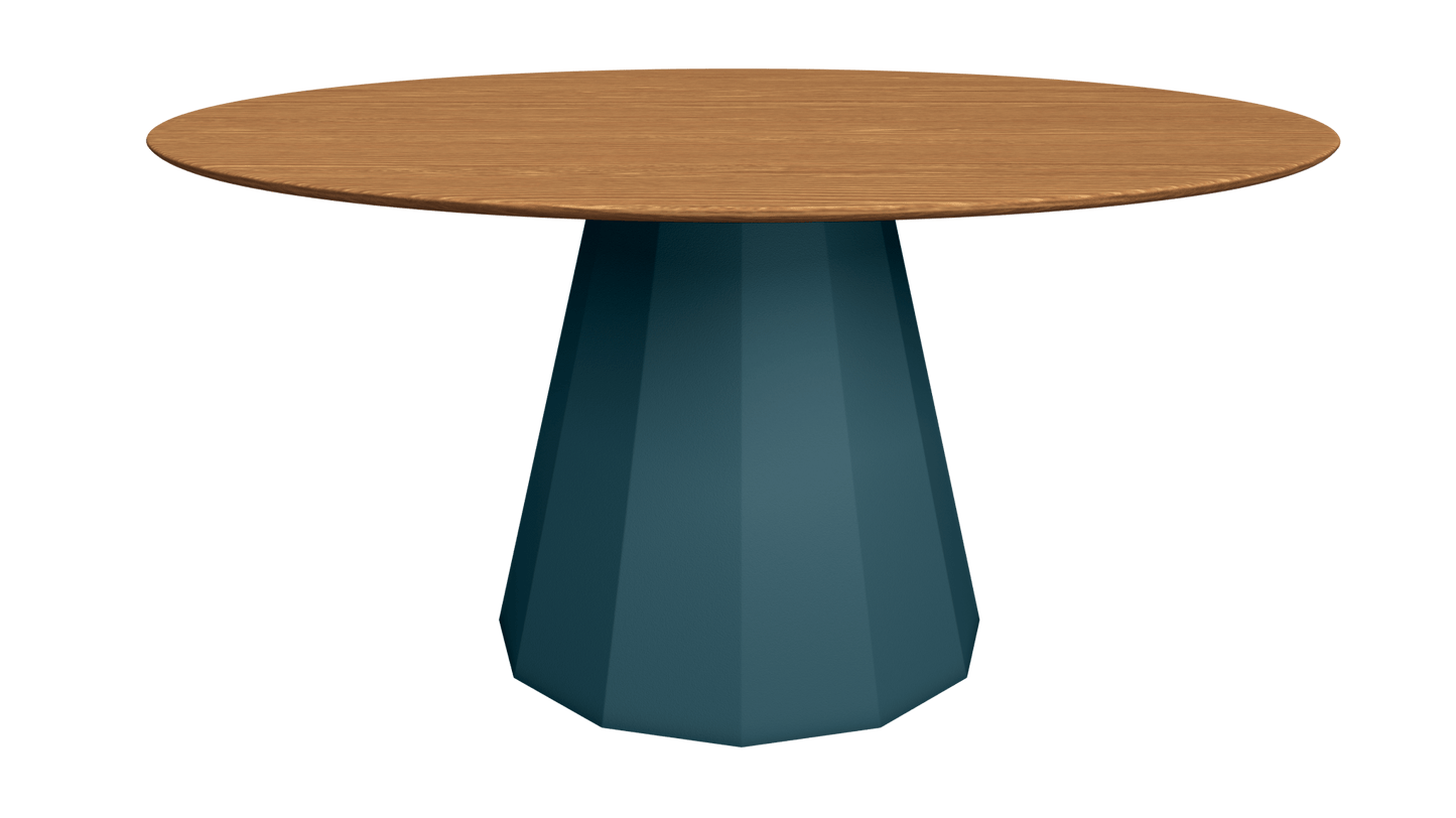 Table ronde en bois avec pied conique en métal Ø150cm Ankara - MATIÈRE GRISE - La Maison MilanaiseTABLERONDEANKARA150METALBOISHoule 116