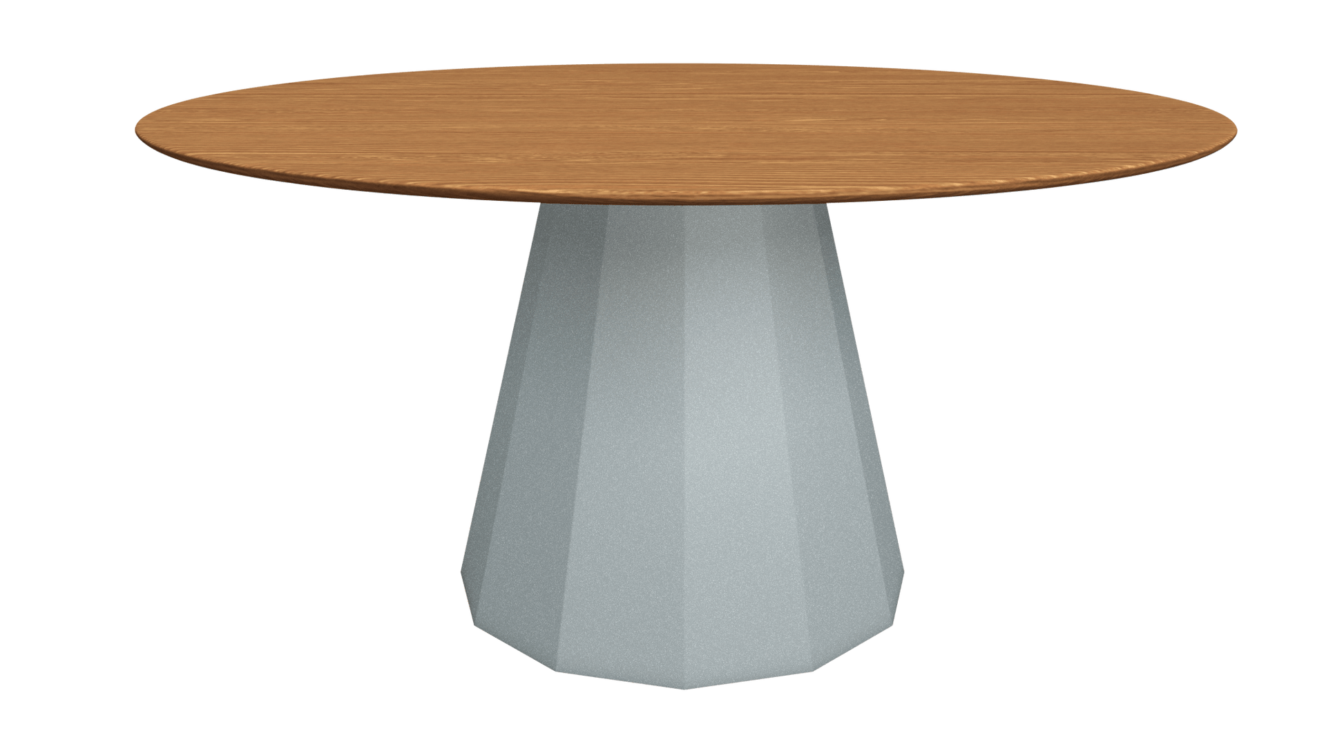 Table ronde en bois avec pied conique en métal Ø150cm Ankara - MATIÈRE GRISE - La Maison MilanaiseTABLERONDEANKARA150METALBOISEggshell 161