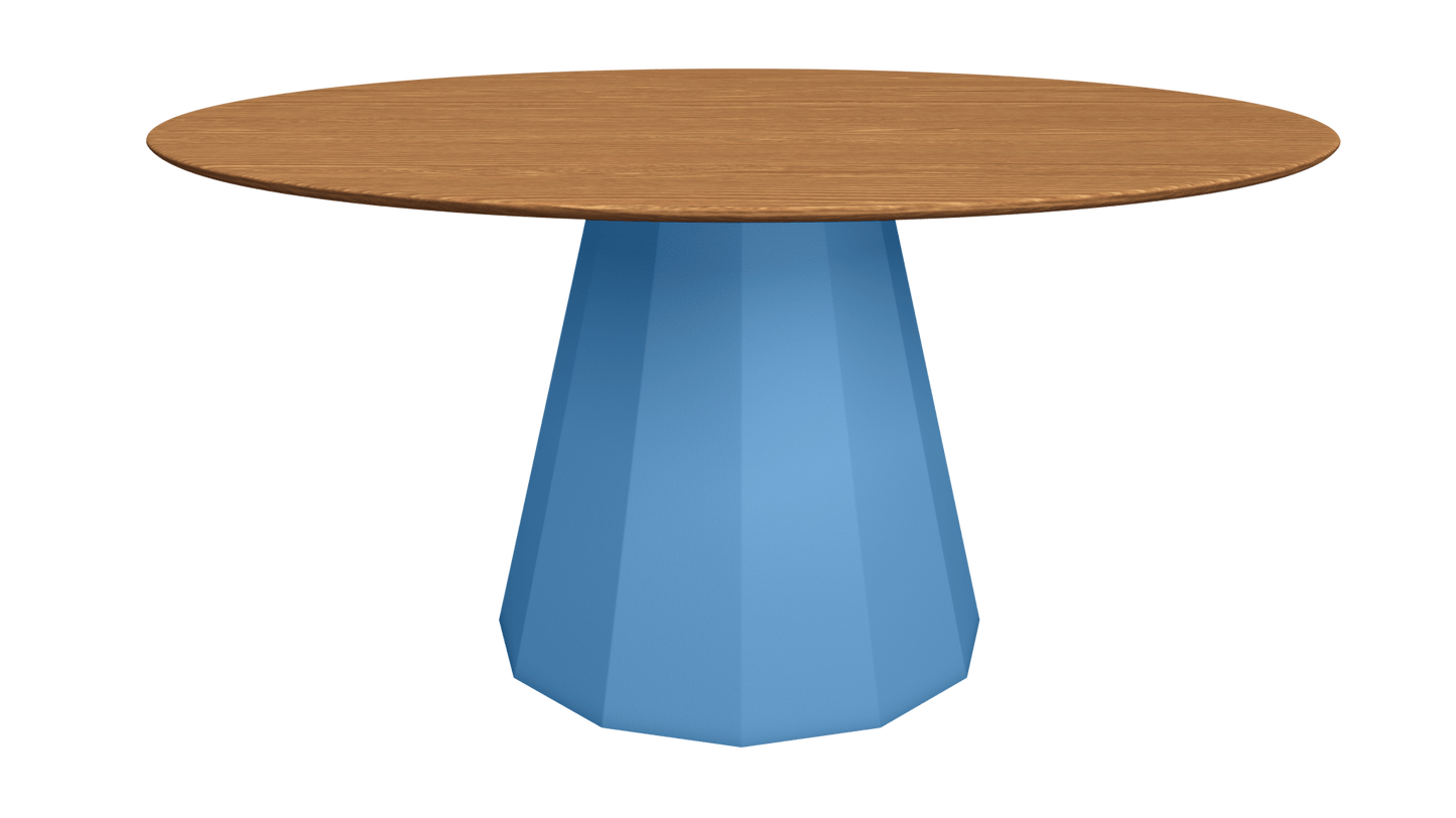 Table ronde en bois avec pied conique en métal Ø150cm Ankara - MATIÈRE GRISE - La Maison MilanaiseTABLERONDEANKARA150METALBOISAzur 111