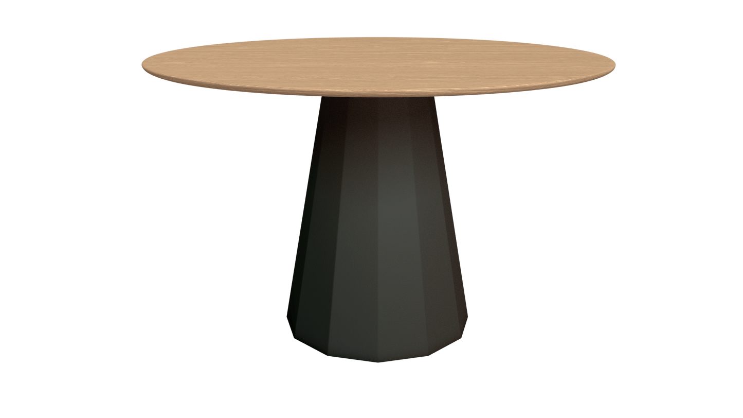 Table ronde en bois avec pied conique en métal Ø80cm ou Ø120cm Ankara - MATIÈRE GRISE - La Maison MilanaiseTABLEANKARAMETALBOISWinners 223Ø80cm