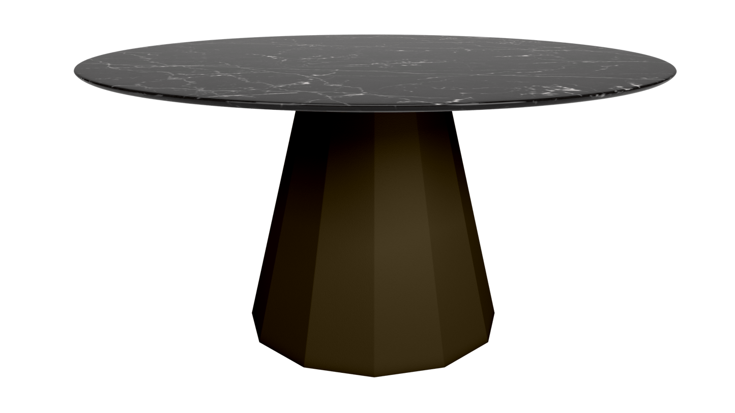 Table ronde en marbre avec pied conique en métal Ø150cm Ankara - MATIÈRE GRISE - La Maison MilanaiseANKARARONDE150METALMARQUINABronze 181