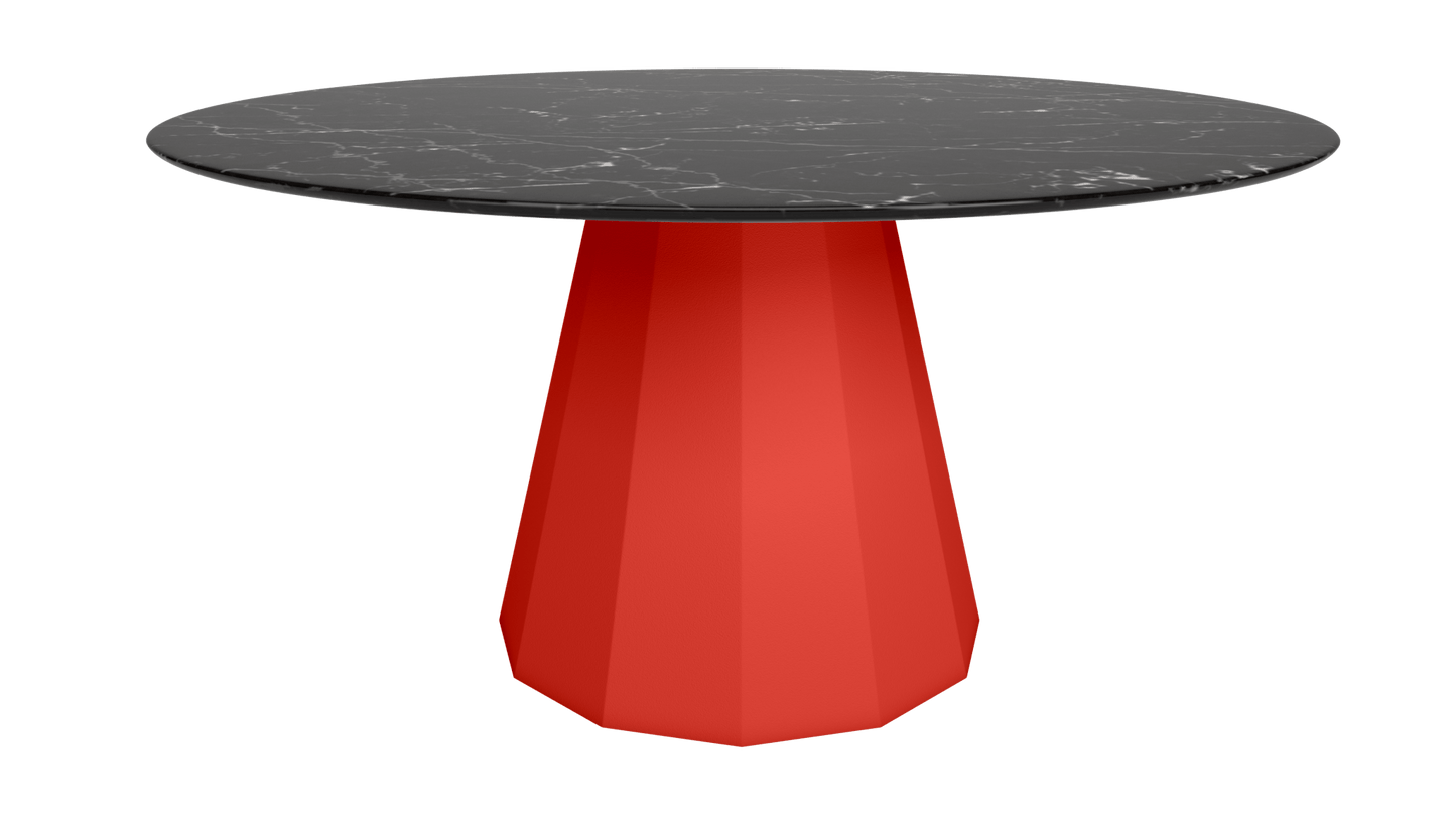 Table ronde en marbre avec pied conique en métal Ø150cm Ankara - MATIÈRE GRISE - La Maison MilanaiseANKARARONDE150METALMARQUINAPêche 143