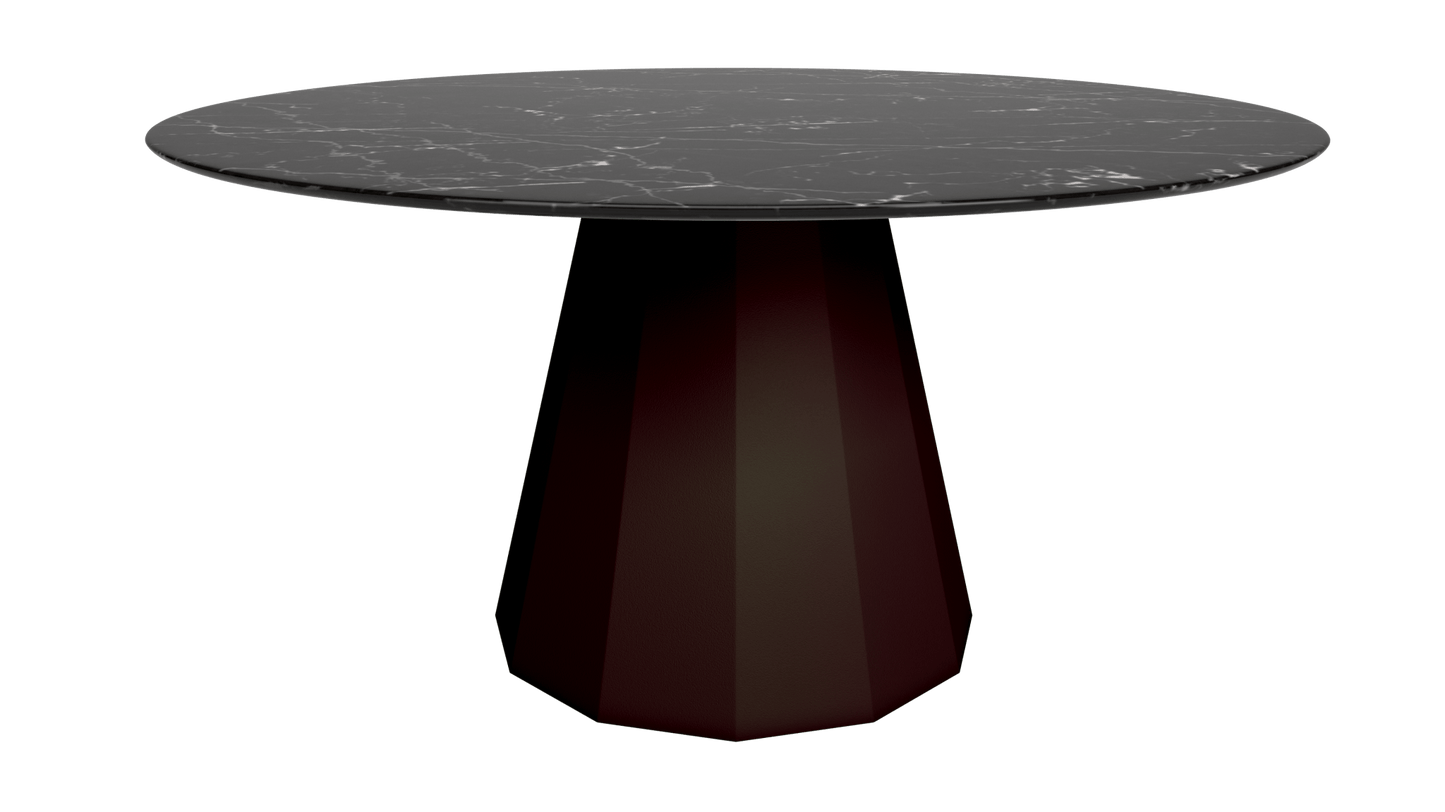 Table ronde en marbre avec pied conique en métal Ø150cm Ankara - MATIÈRE GRISE - La Maison MilanaiseANKARARONDE150METALMARQUINAViolet de Mars 171
