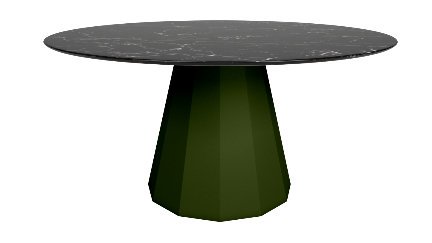 Table ronde en marbre avec pied conique en métal Ø150cm Ankara - MATIÈRE GRISE - La Maison MilanaiseANKARARONDE150METALMARQUINAKaki 122