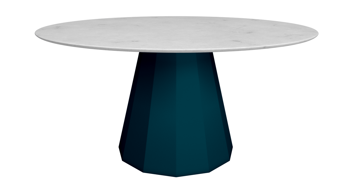 Table ronde en marbre avec pied conique en métal Ø150cm Ankara - MATIÈRE GRISE - La Maison MilanaiseANKARARONDE150CARRARECanard 115