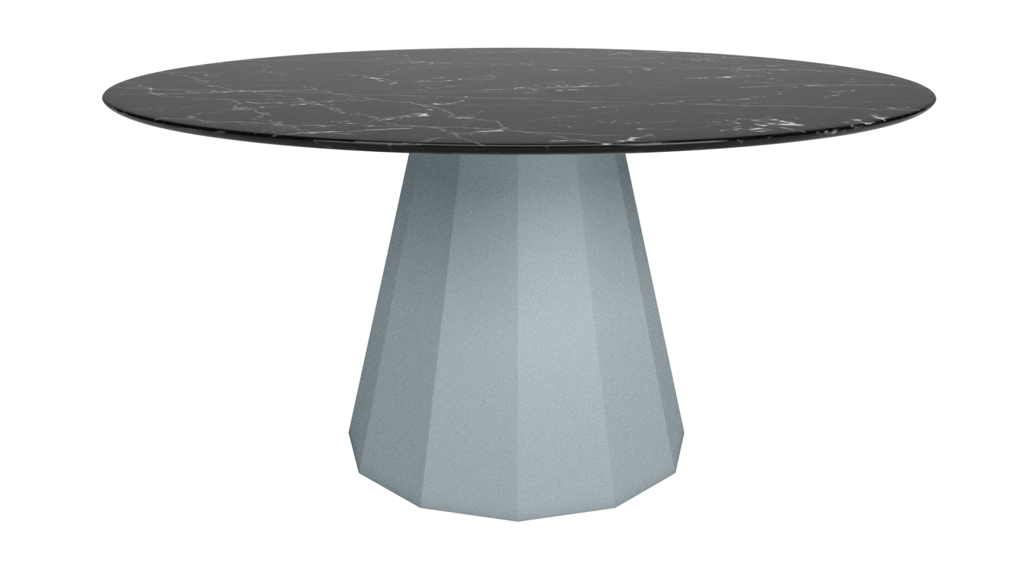 Table ronde en marbre avec pied conique en métal Ø150cm Ankara - MATIÈRE GRISE - La Maison MilanaiseANKARARONDE150METALMARQUINANuage 002