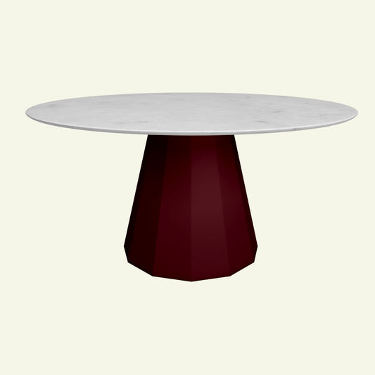 Table ronde en marbre avec pied conique en métal Ø150cm Ankara - MATIÈRE GRISE - La Maison MilanaiseANKARARONDE150CARRAREEggshell 161