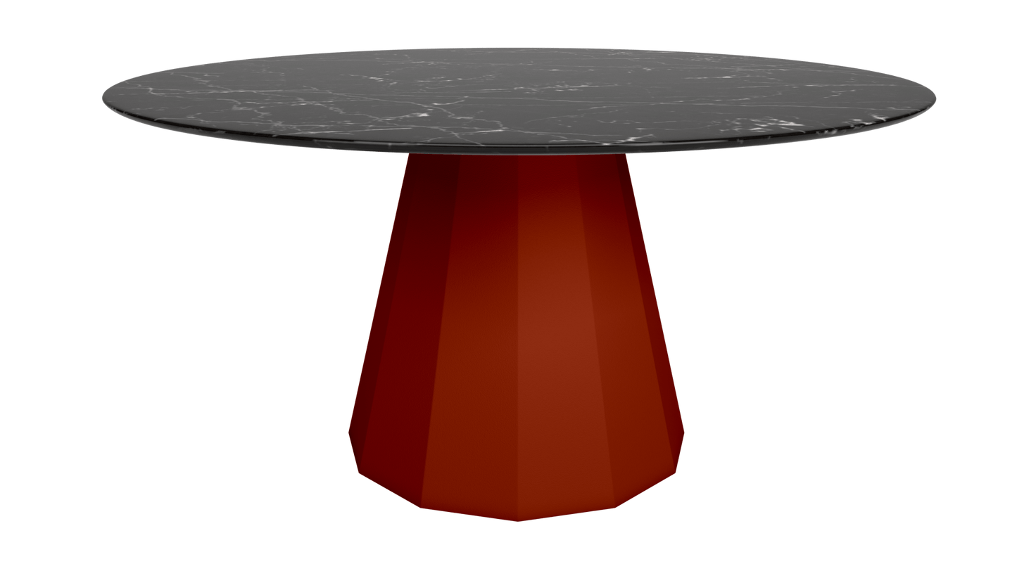 Table ronde en marbre avec pied conique en métal Ø150cm Ankara - MATIÈRE GRISE - La Maison MilanaiseANKARARONDE150METALMARQUINATerracotta 142
