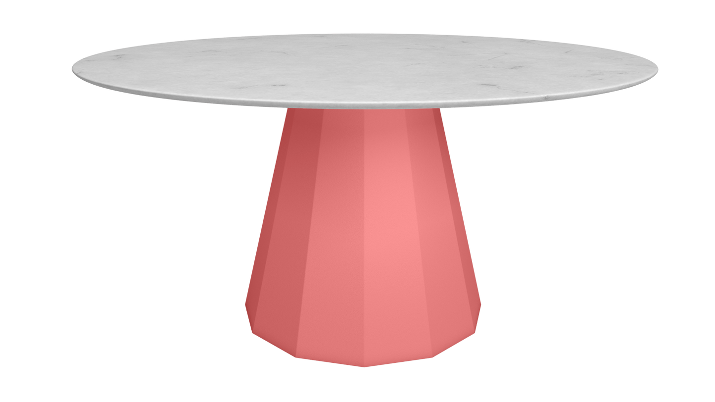 Table ronde en marbre avec pied conique en métal Ø150cm Ankara - MATIÈRE GRISE - La Maison MilanaiseANKARARONDE150CARRAREPink Lady 163