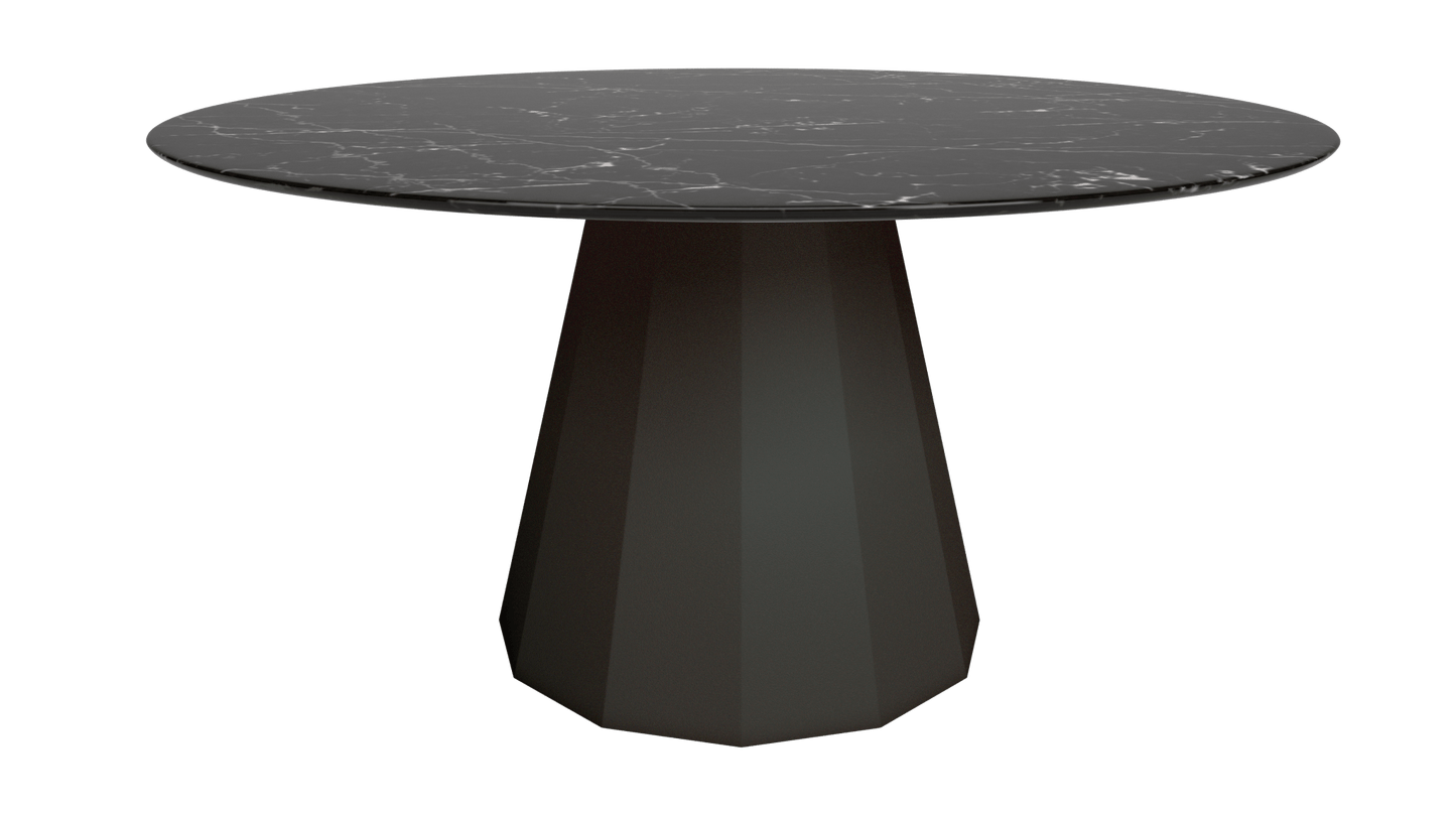Table ronde en marbre avec pied conique en métal Ø150cm Ankara - MATIÈRE GRISE - La Maison MilanaiseANKARARONDE150METALMARQUINAWinners 223