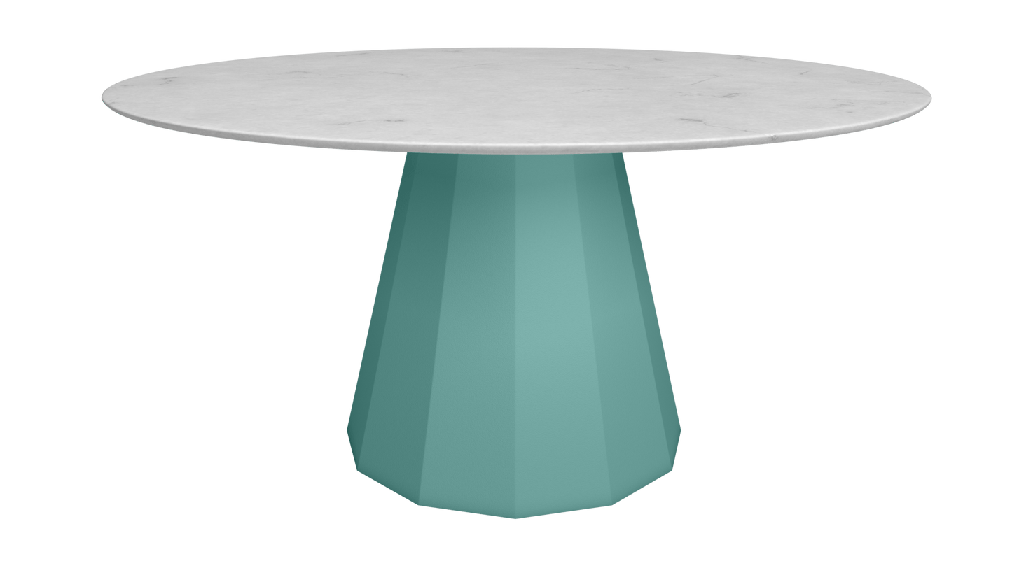 Table ronde en marbre avec pied conique en métal Ø150cm Ankara - MATIÈRE GRISE - La Maison MilanaiseANKARARONDE150CARRARECeladon 006