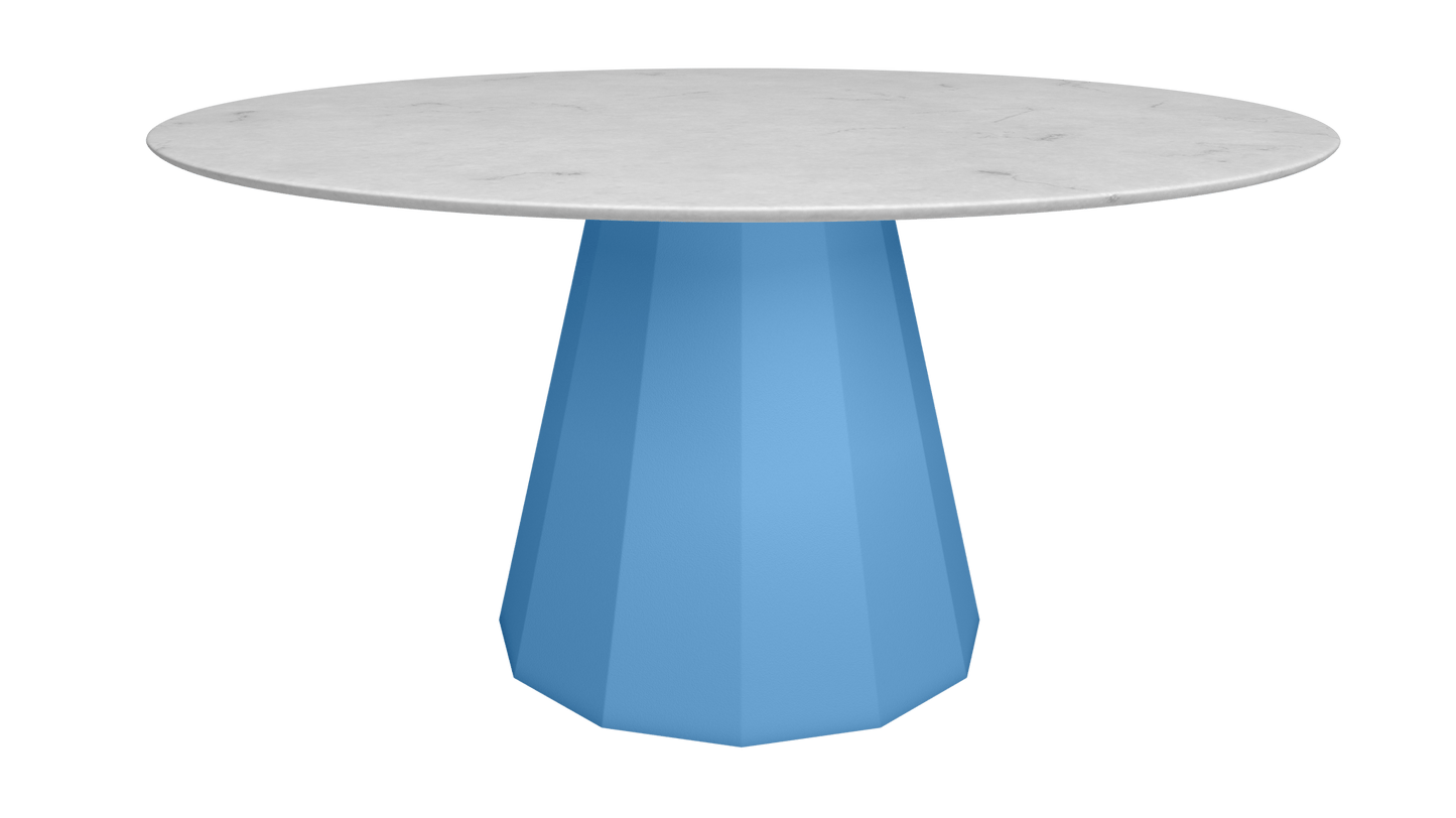 Table ronde en marbre avec pied conique en métal Ø150cm Ankara - MATIÈRE GRISE - La Maison MilanaiseANKARARONDE150CARRAREAzur 111