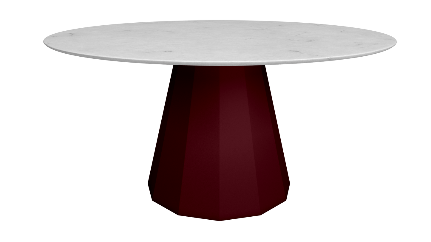 Table ronde en marbre avec pied conique en métal Ø150cm Ankara - MATIÈRE GRISE - La Maison MilanaiseANKARARONDE150CARRAREBourgogne 153