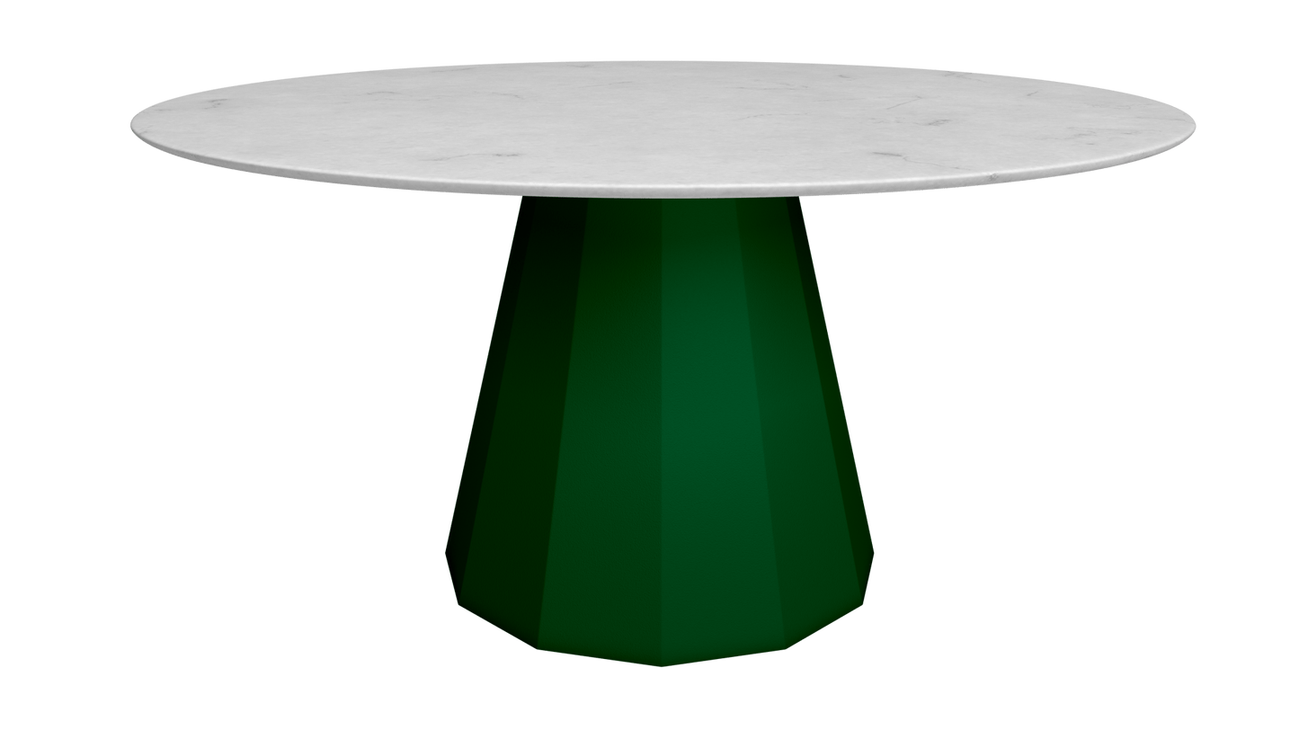 Table ronde en marbre avec pied conique en métal Ø150cm Ankara - MATIÈRE GRISE - La Maison MilanaiseANKARARONDE150CARRARECanopée 124